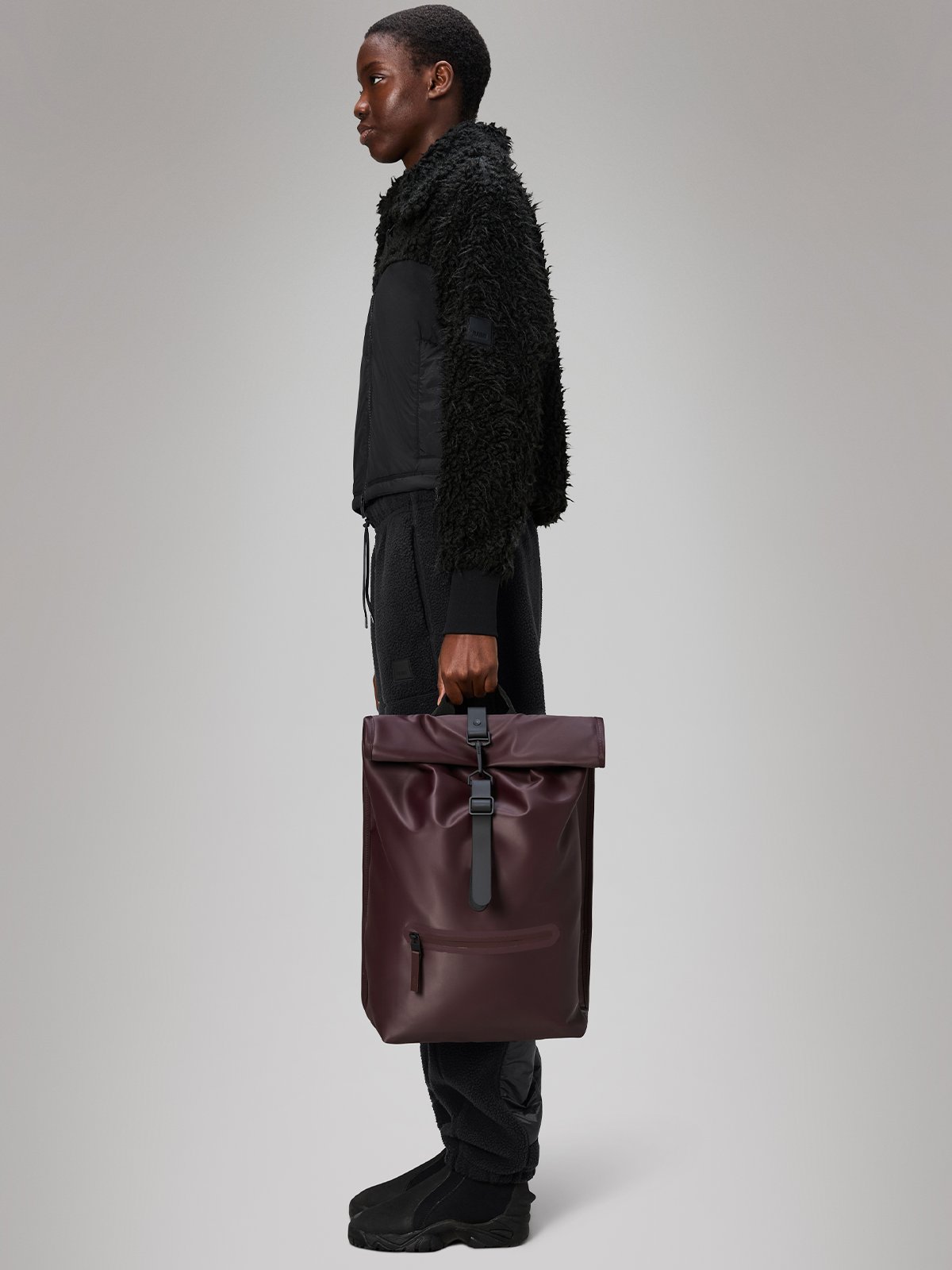 Rains Rolltop Rucksack Depth