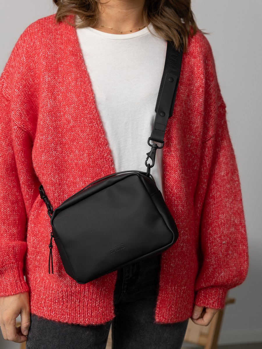 Rains Box Bag Black
