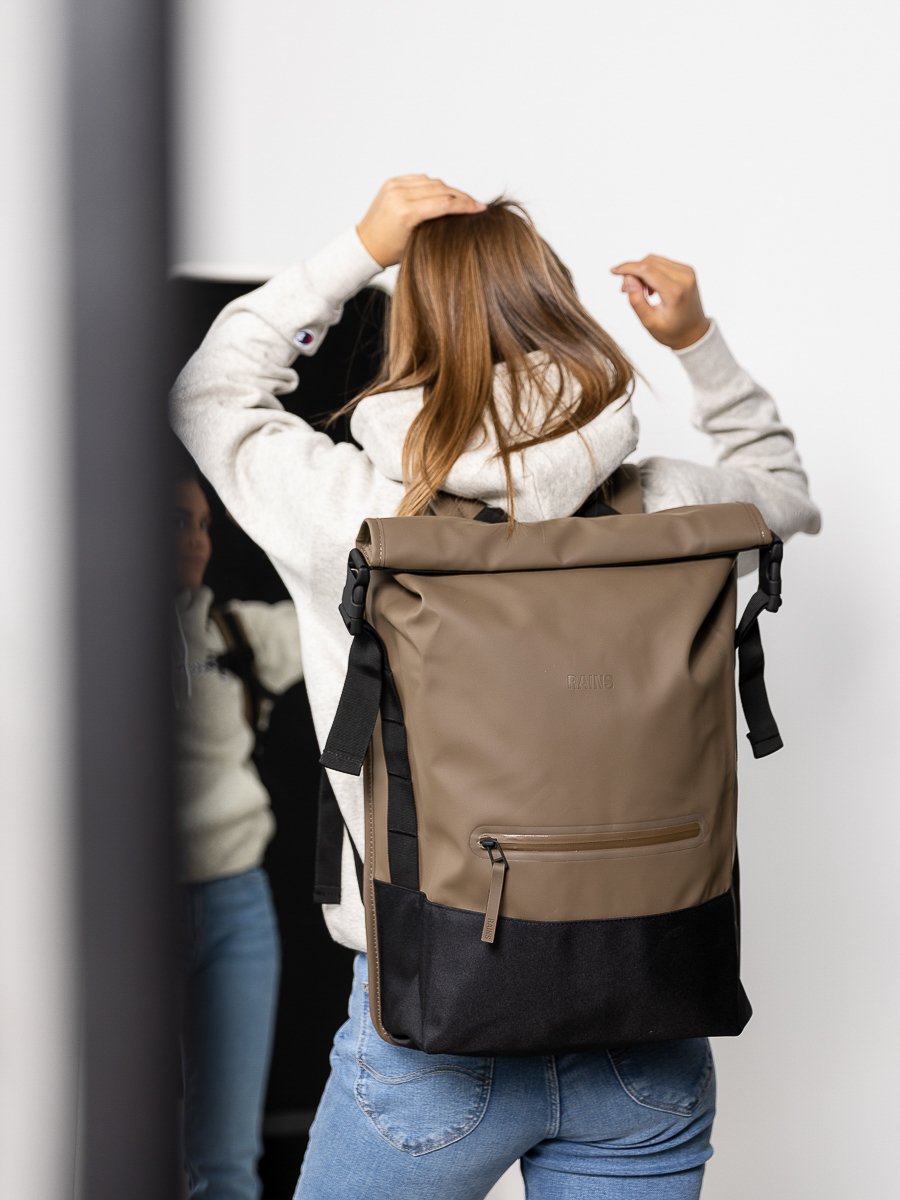 Rains Buckle Rolltop Rucksack Wood