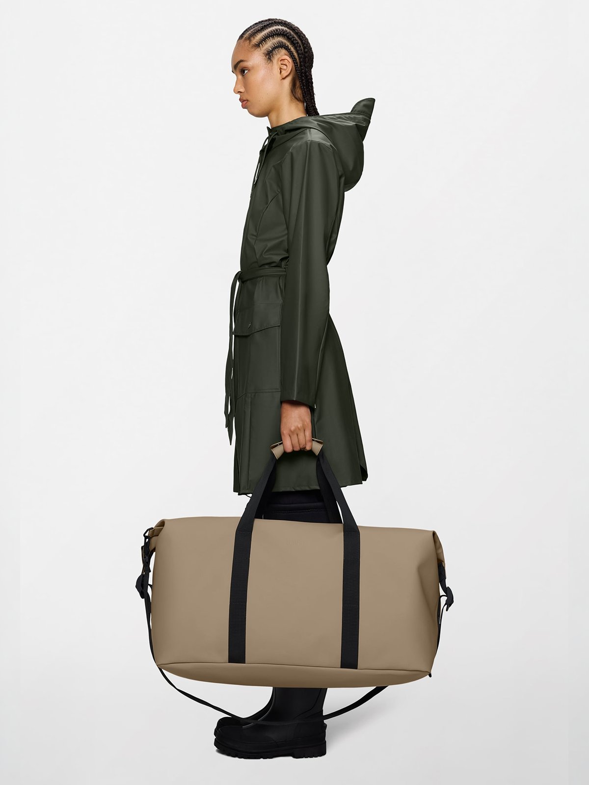 Rains Hilo Weekend Bag Large Beige