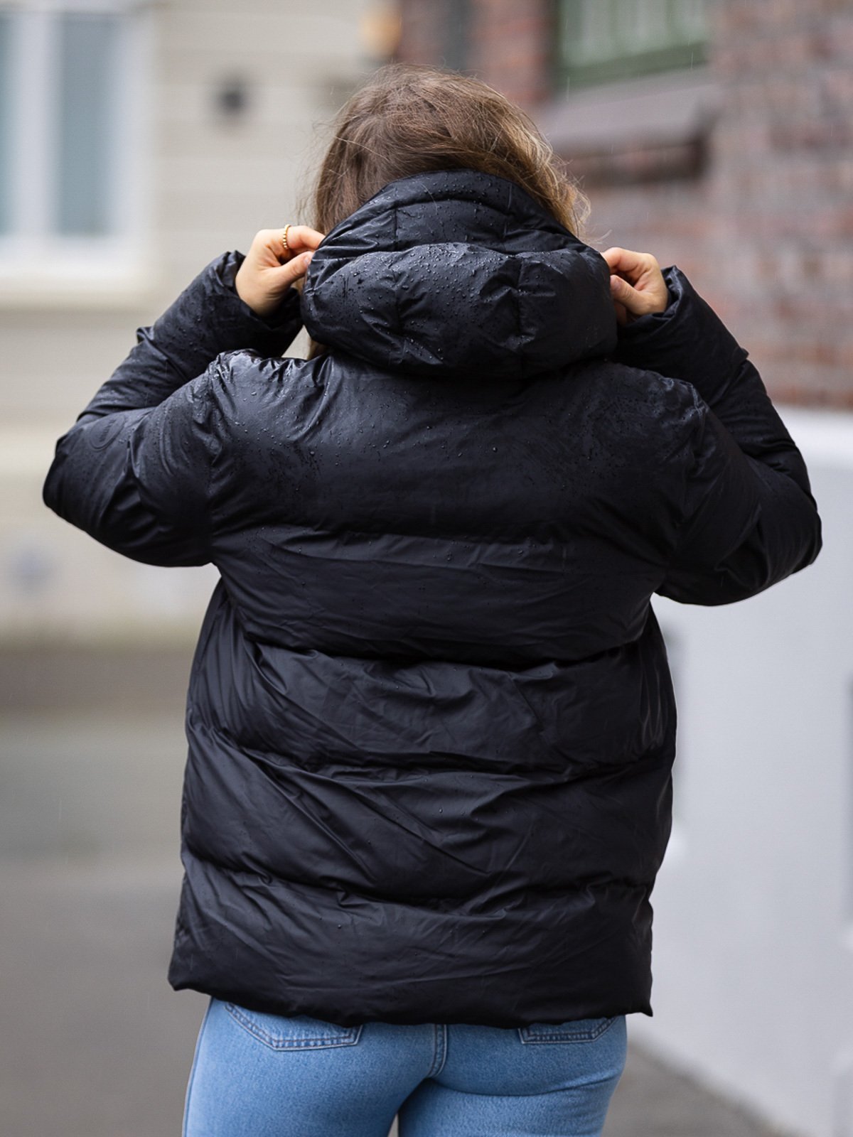 Rains Puffer Jacket Black