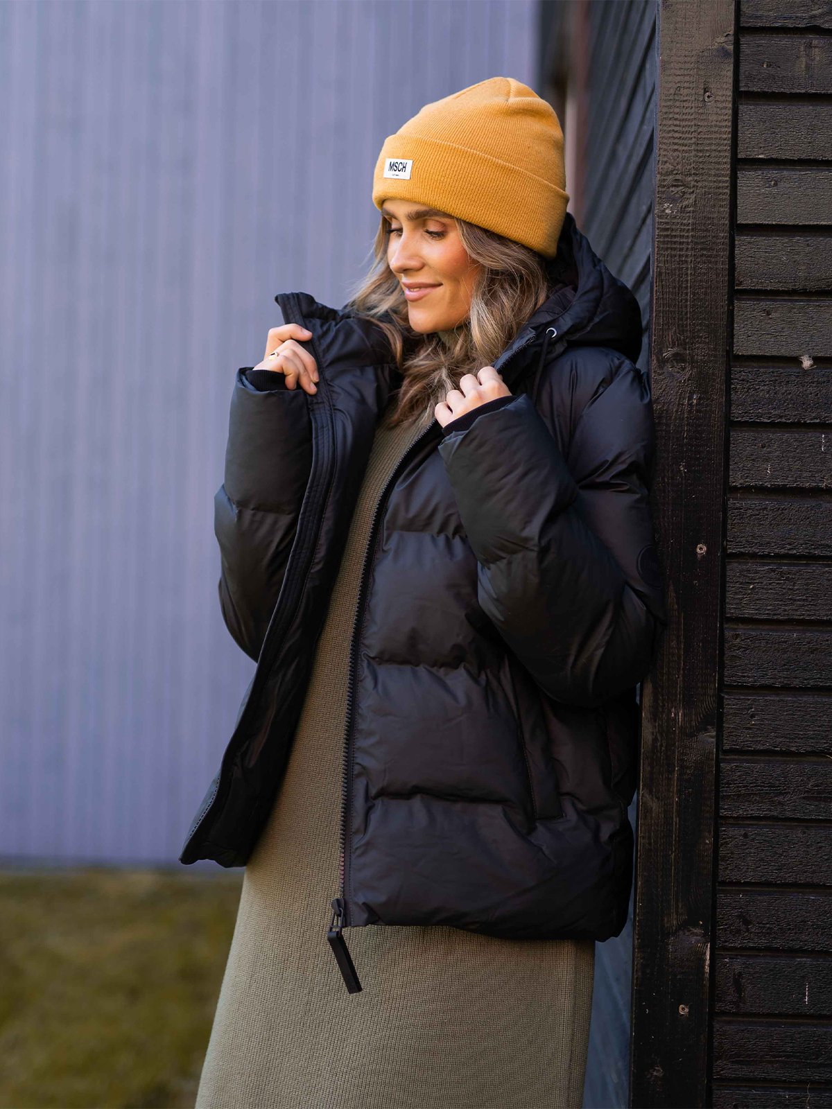 Rains Puffer Jacket Black