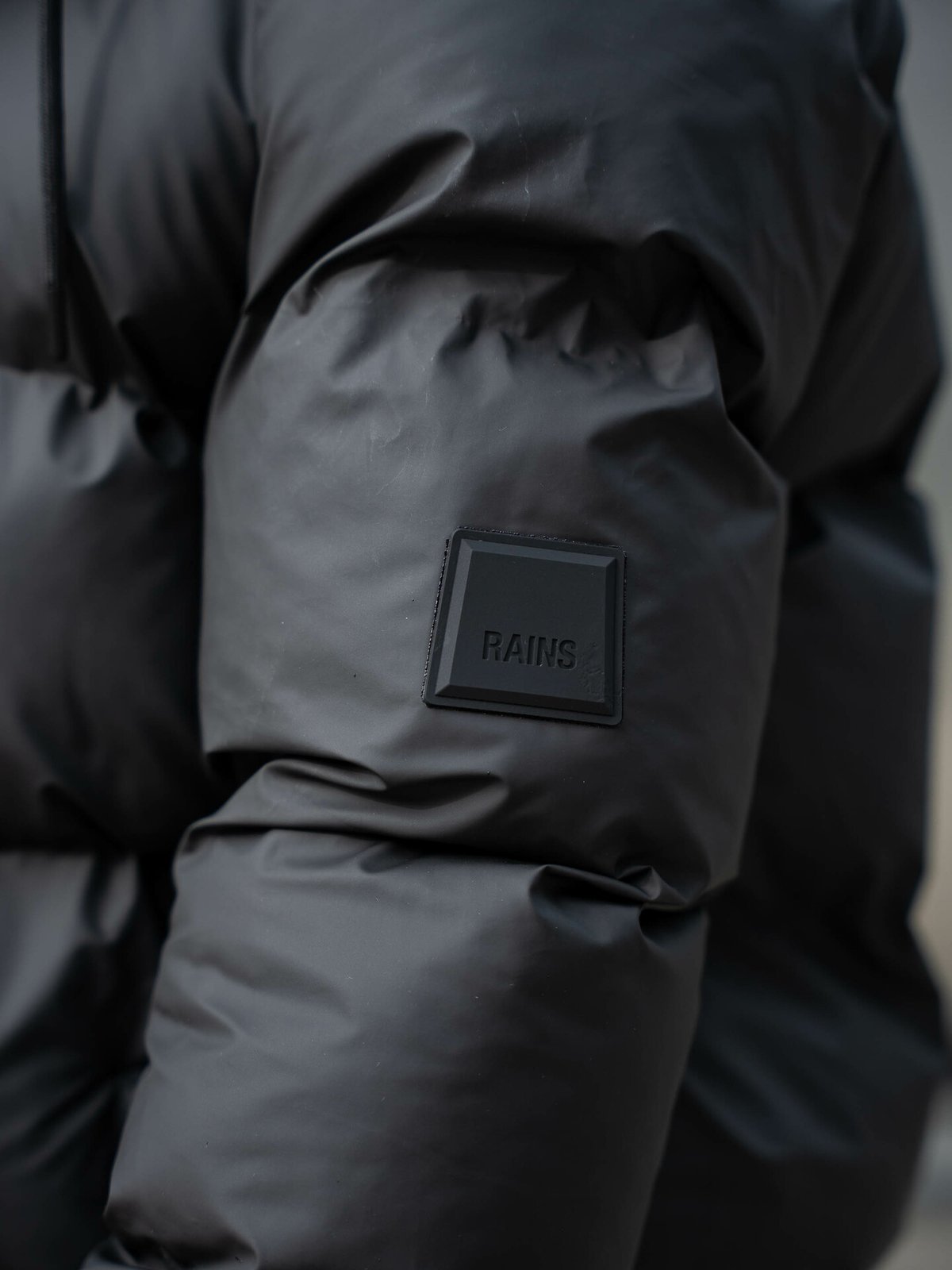 Rains Alta Longer Puffer Jacket Black