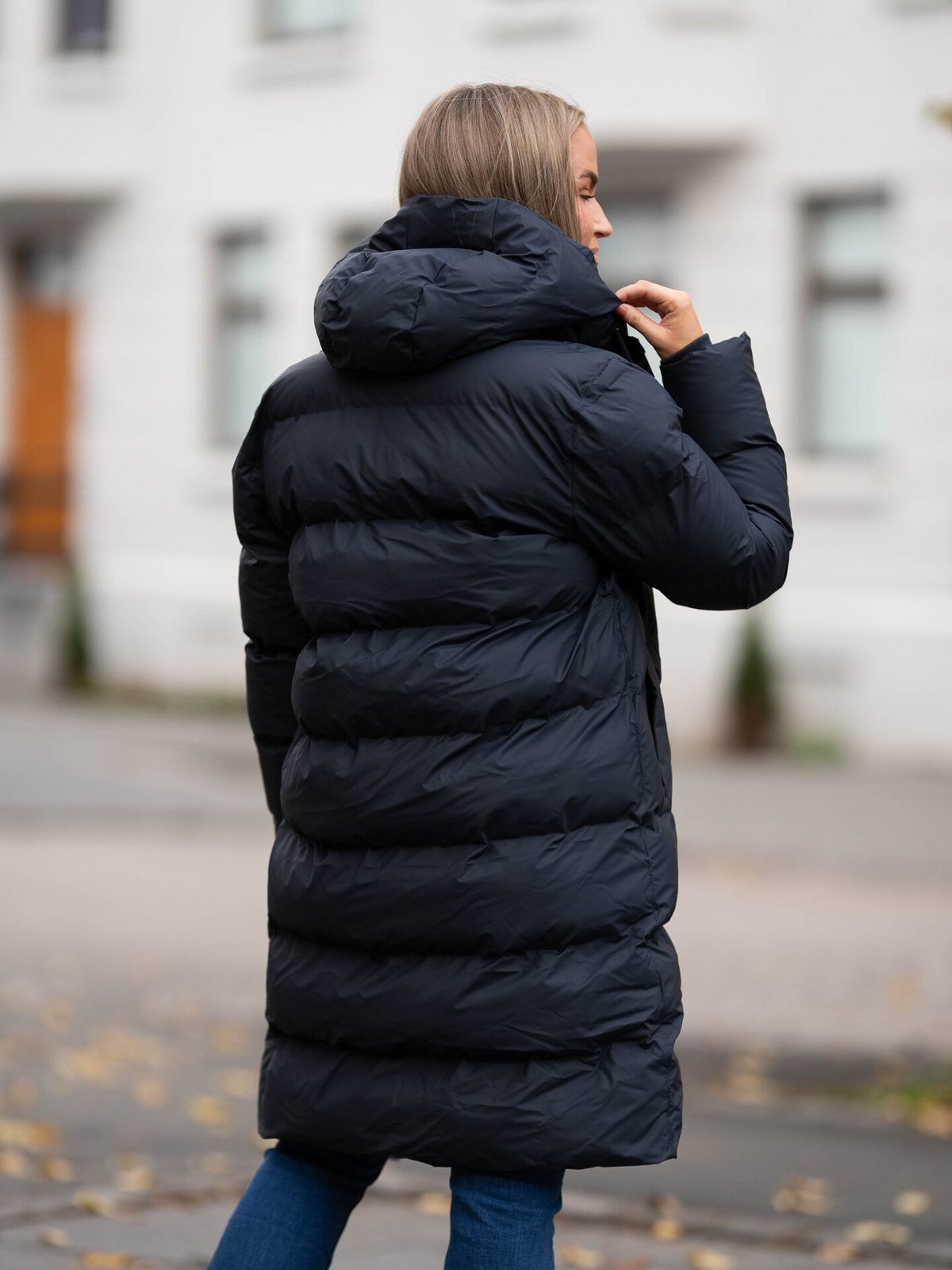 Rains Alta Longer Puffer Jacket 47 Navy