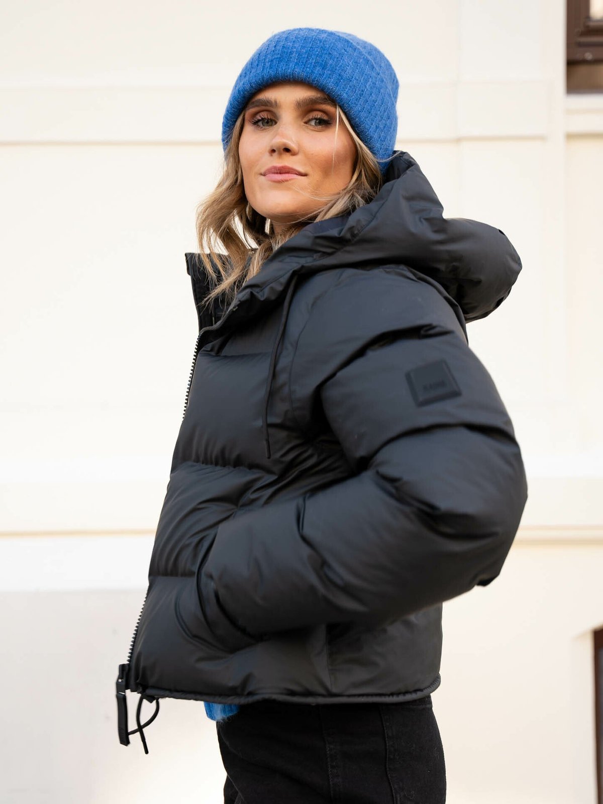Rains Alta Short Puffer Jacket Black
