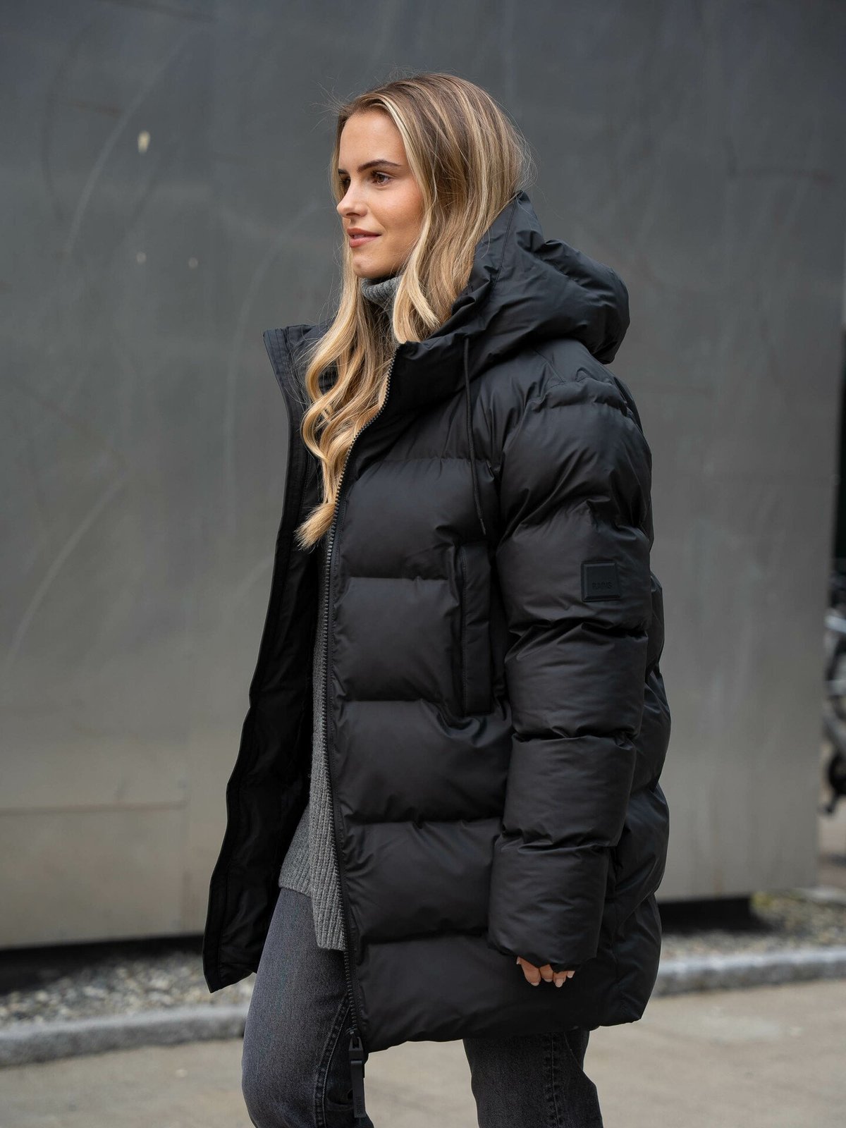 Rains Alta Puffer Parka Black