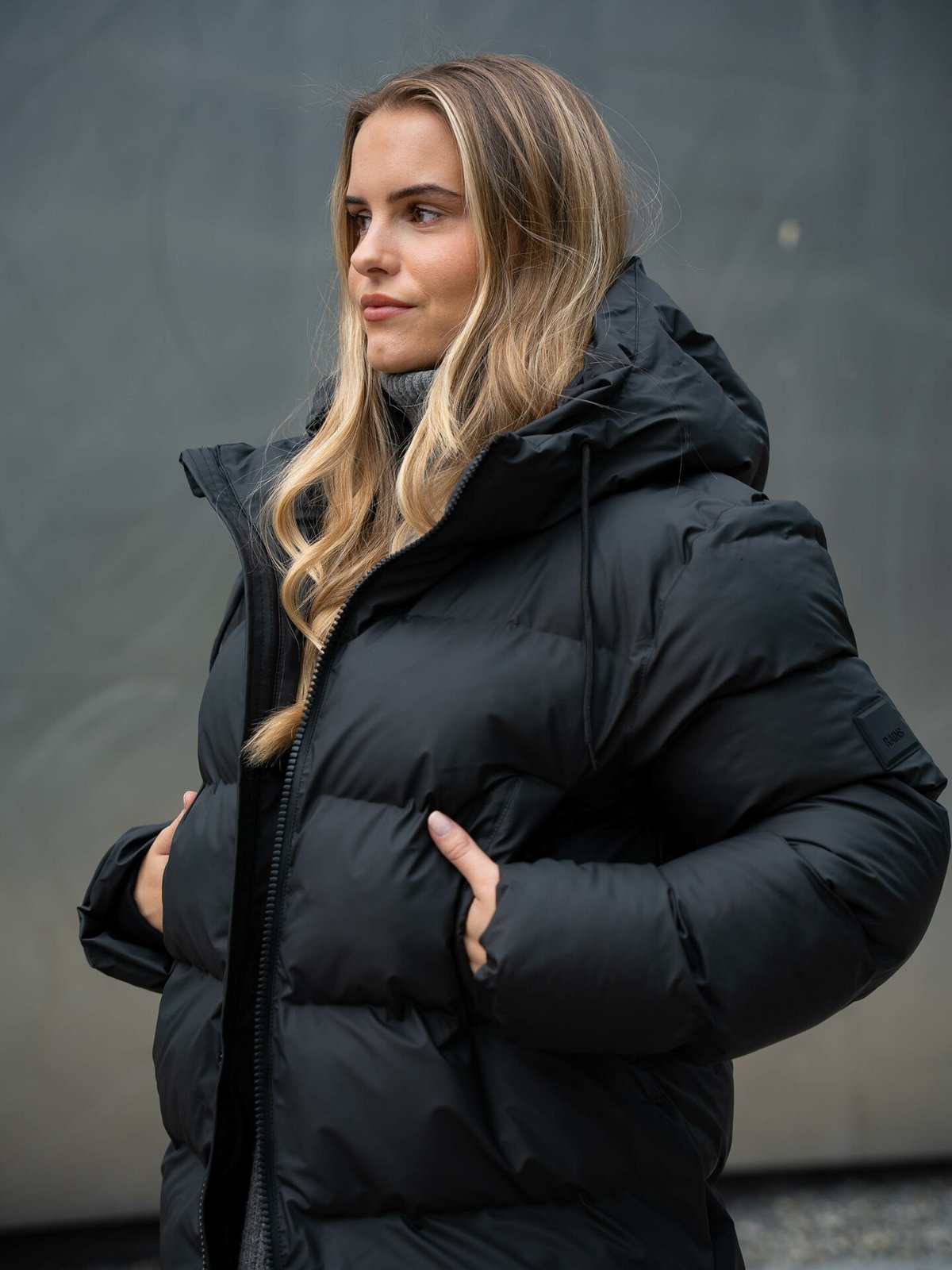 Rains Alta Puffer Parka Black