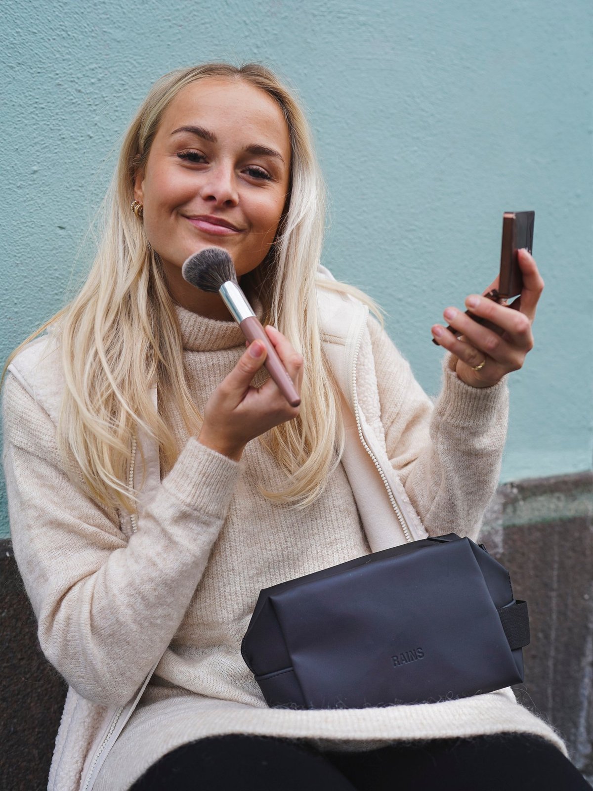 Rains Wash Bag Small Black