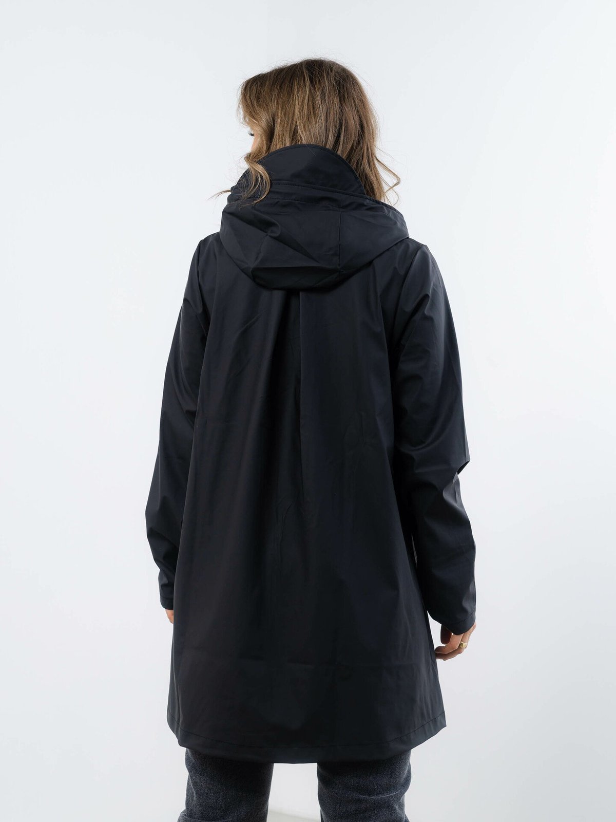 Rains A-line Jacket Black