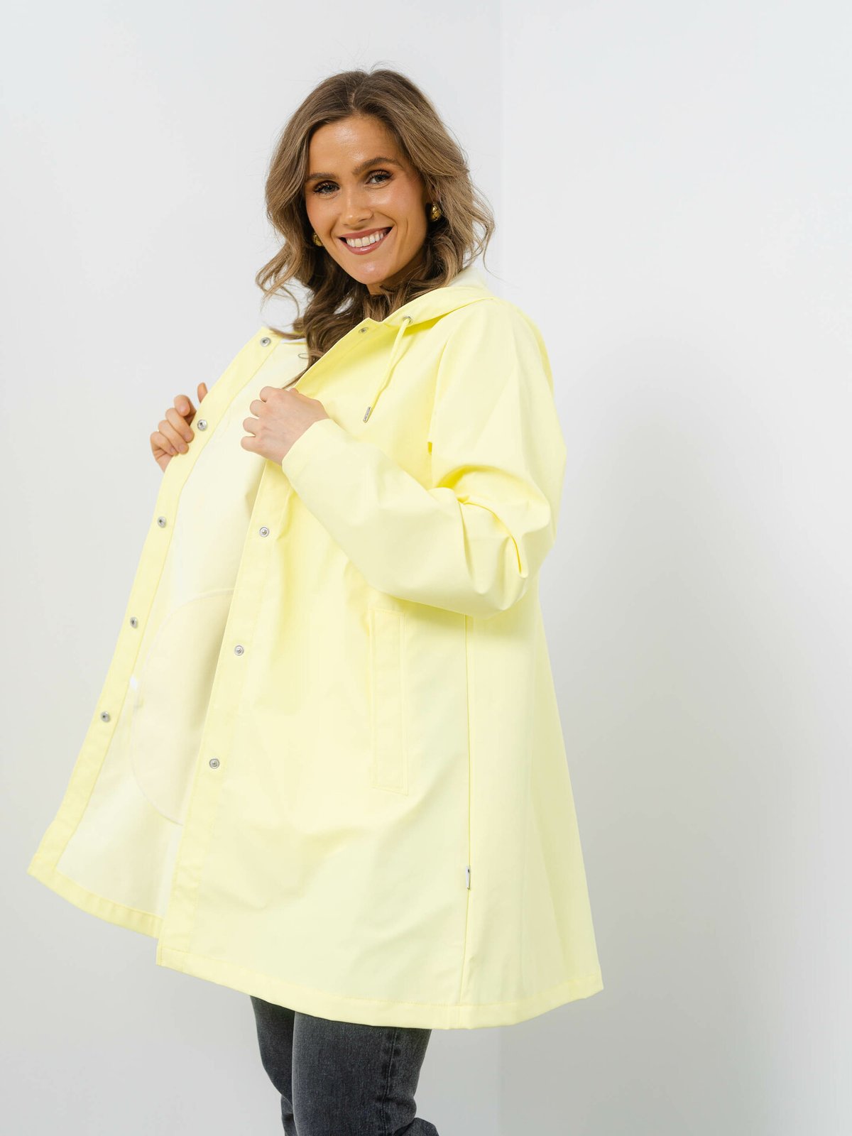 Rains A-line Jacket Straw