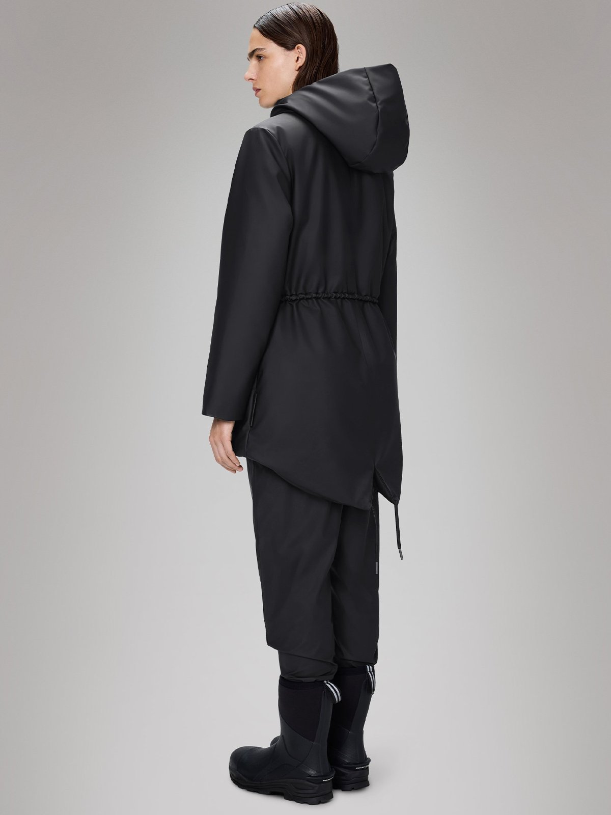 Rains Nome String Parka W3T3 Black