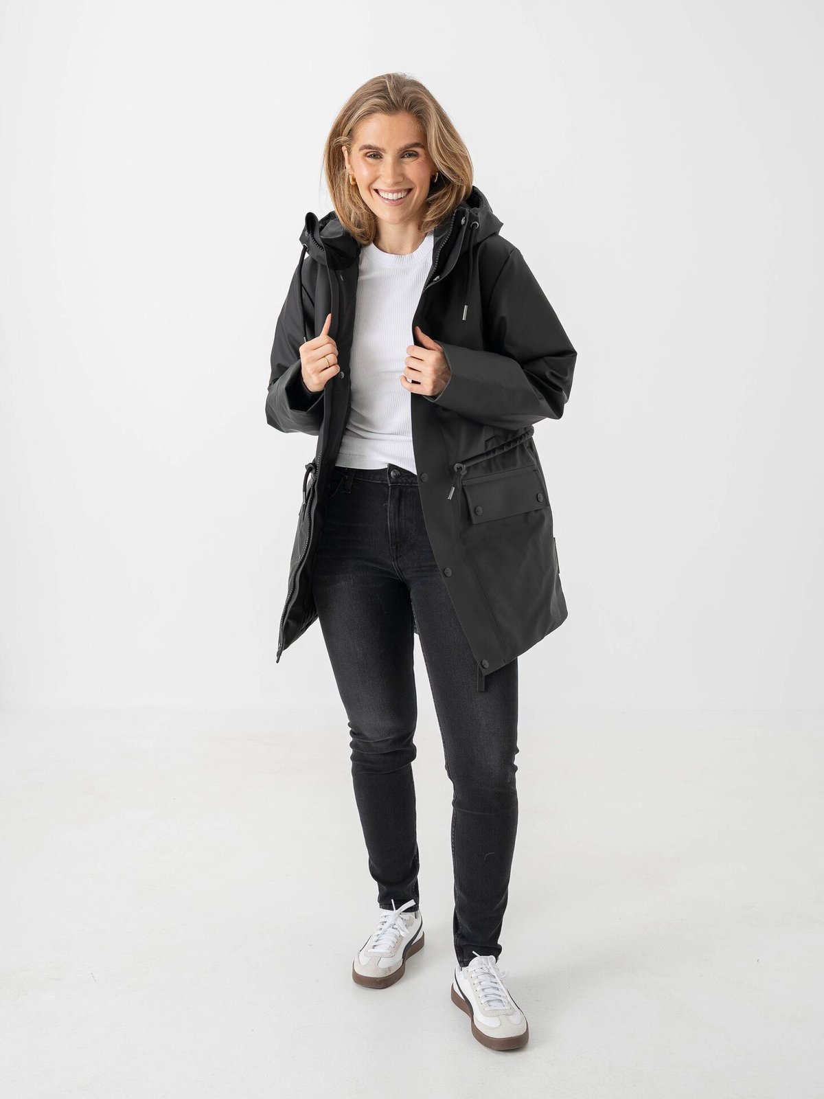 Rains Nome String Parka W3T3 Black