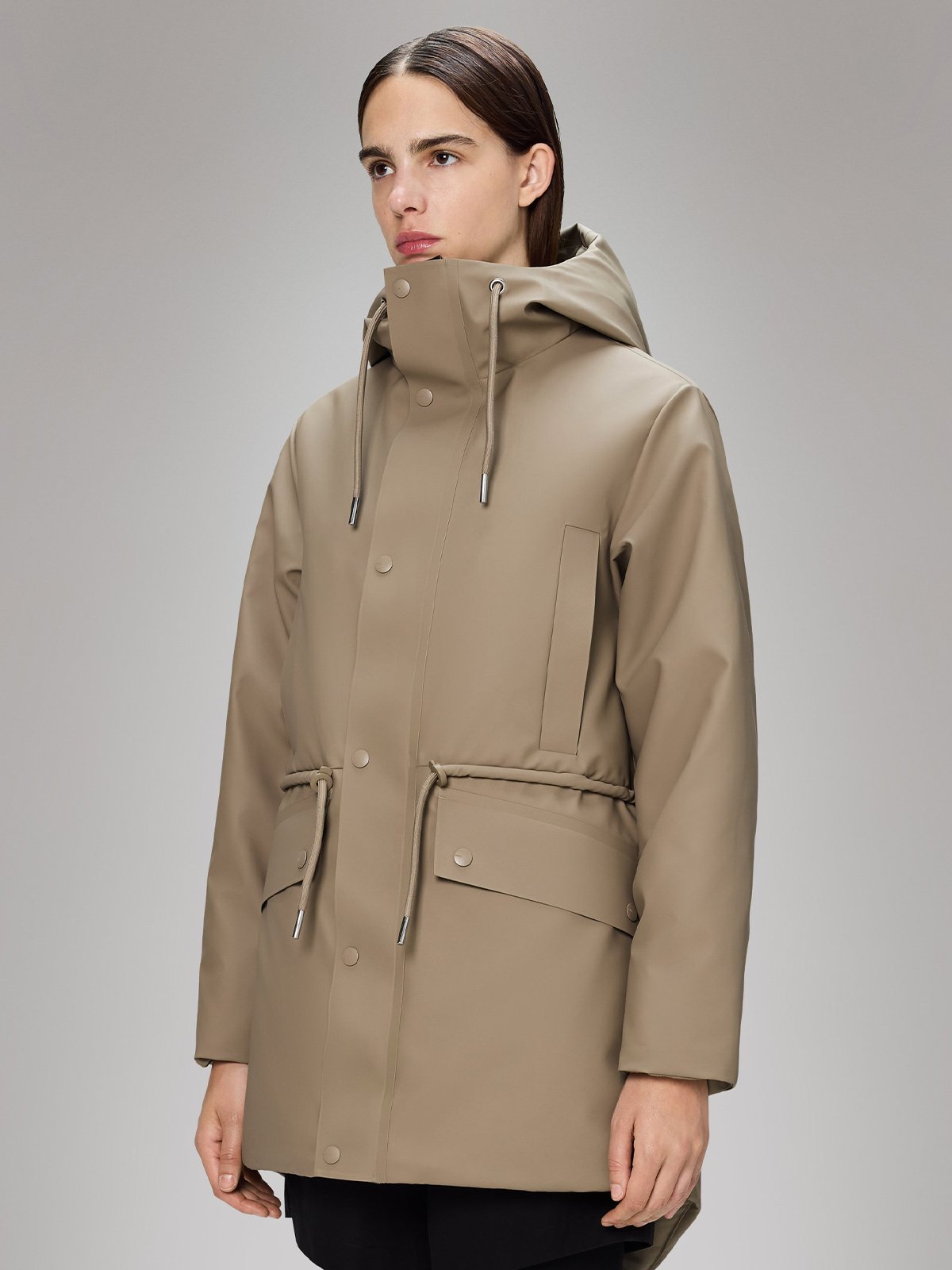 Rains Nome String Parka W3T3 Beige