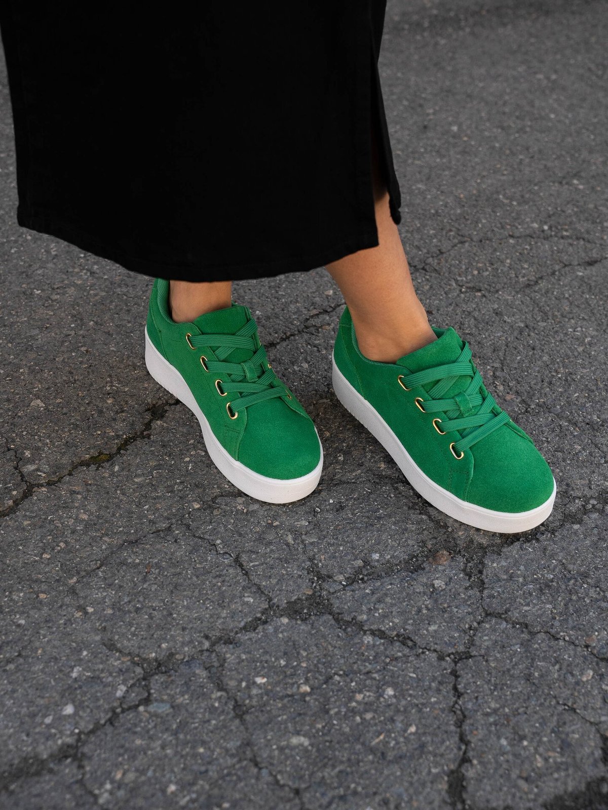 Roberto Rosso Avanti Leather Green Suede