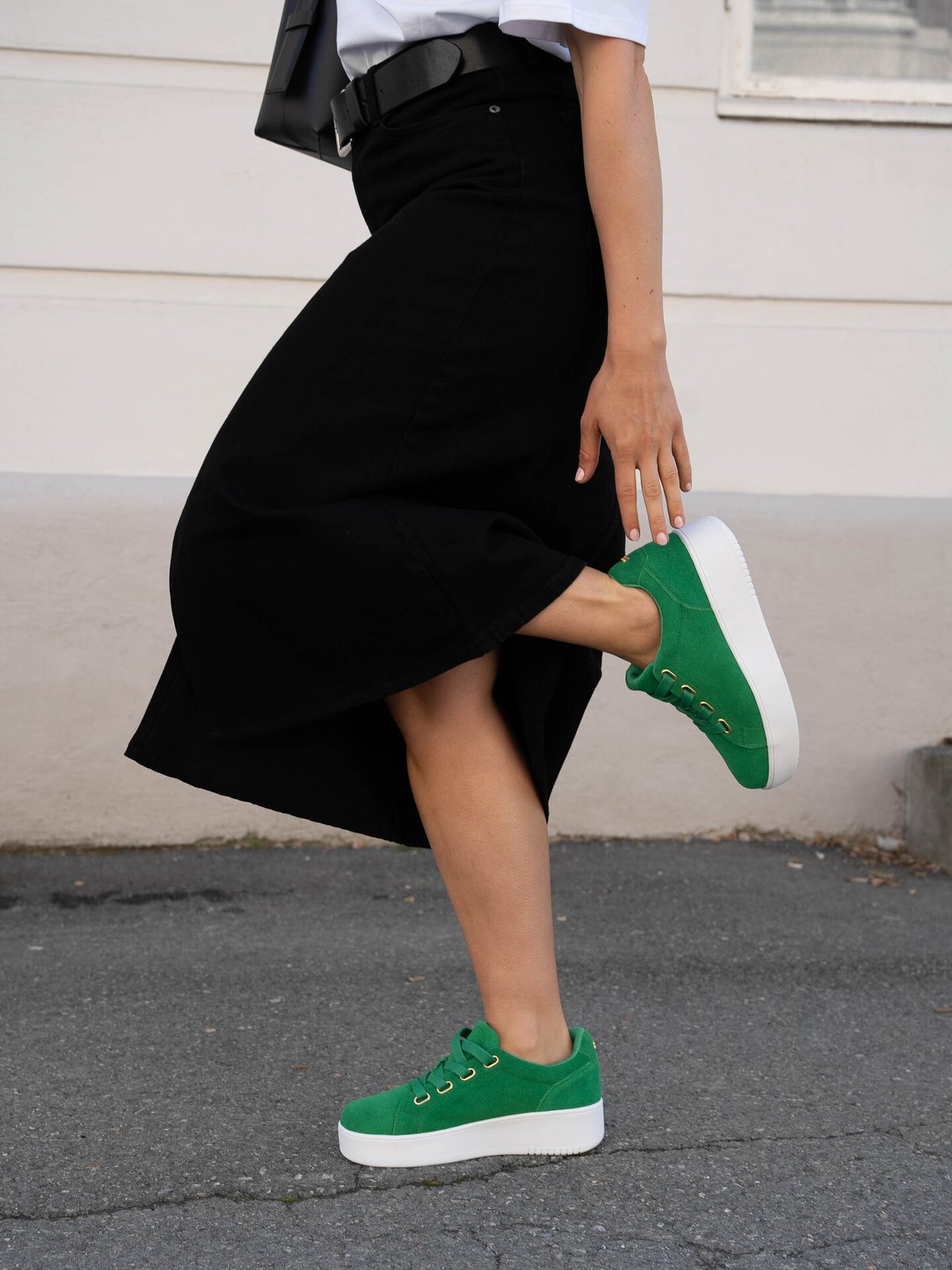 Roberto Rosso Avanti Leather Green Suede