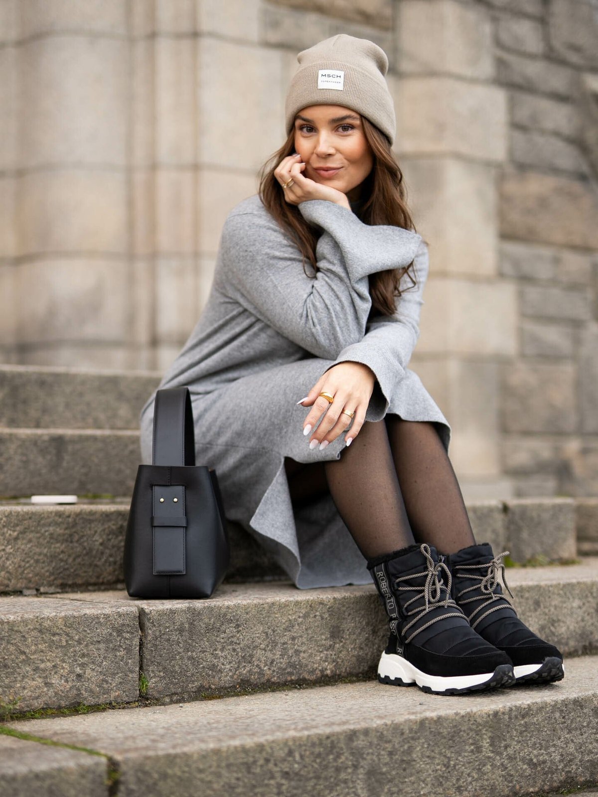 Roberto Rosso Bottini Water Resistant Warm Black