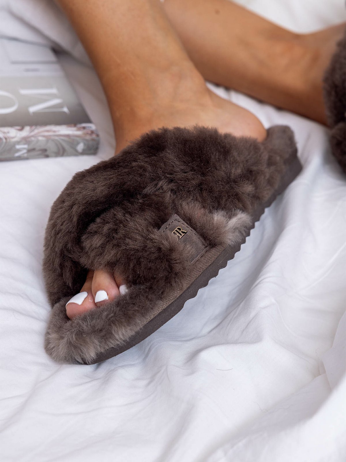 Roberto Rosso Crossy Sheepskin Brown