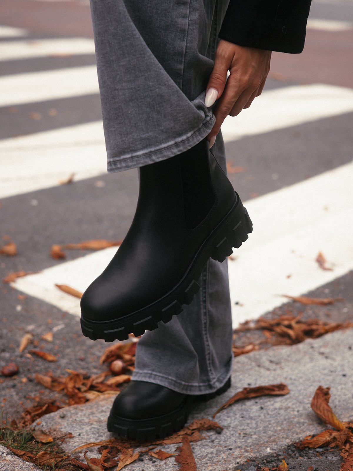 Roberto Rosso Warm Leather Combat Black