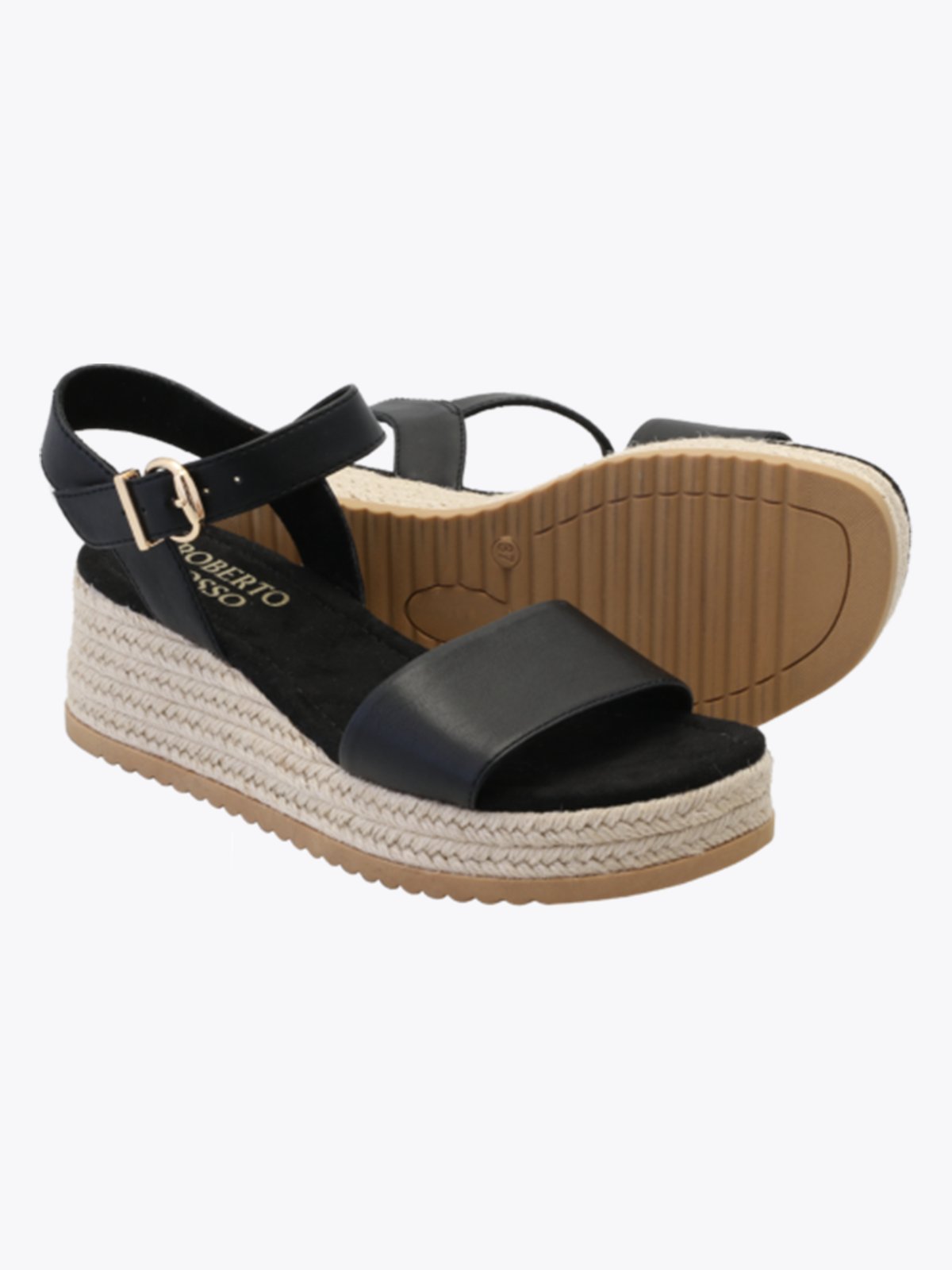 Roberto Rosso Lili Wedge Black