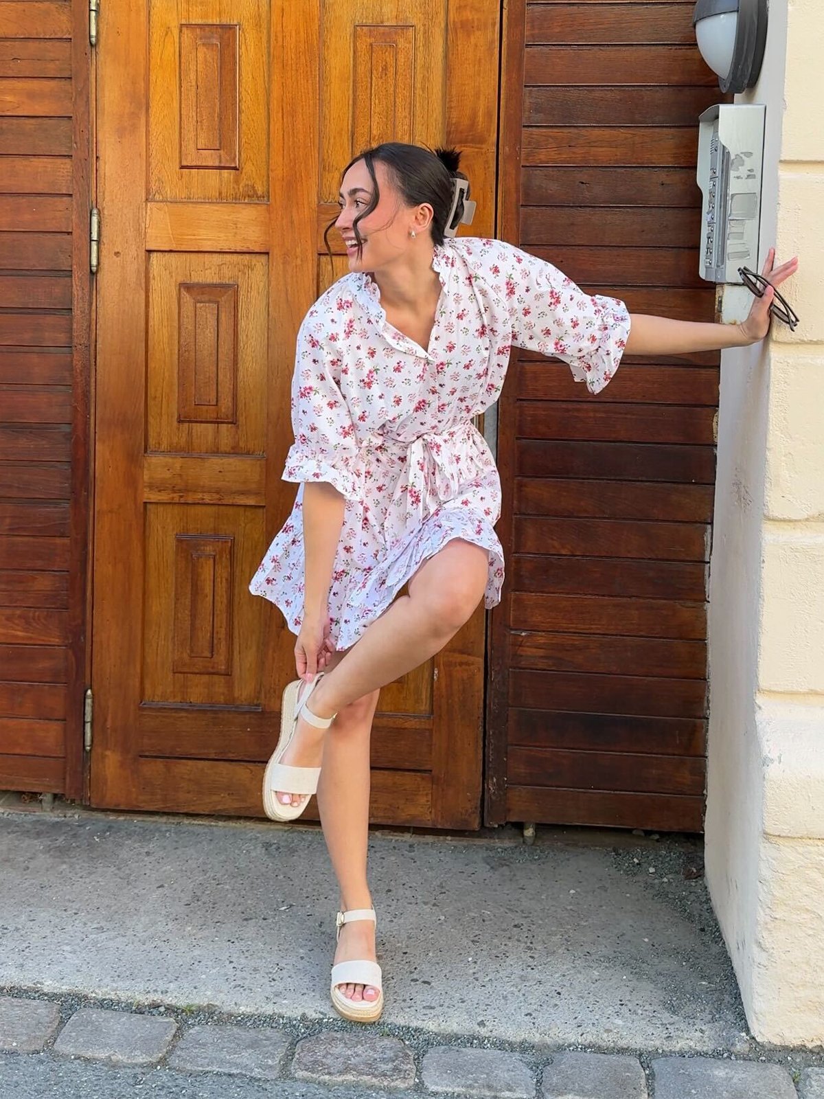 Roberto Rosso Lili Wedge Cream