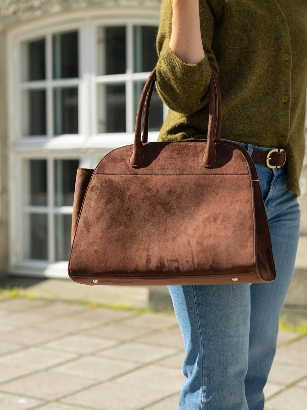 Roberto Rosso Lona Bag Dark Brown