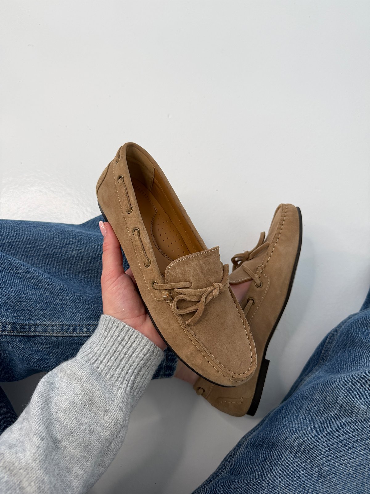 Roberto Rosso Nara Loafer suede Taupe