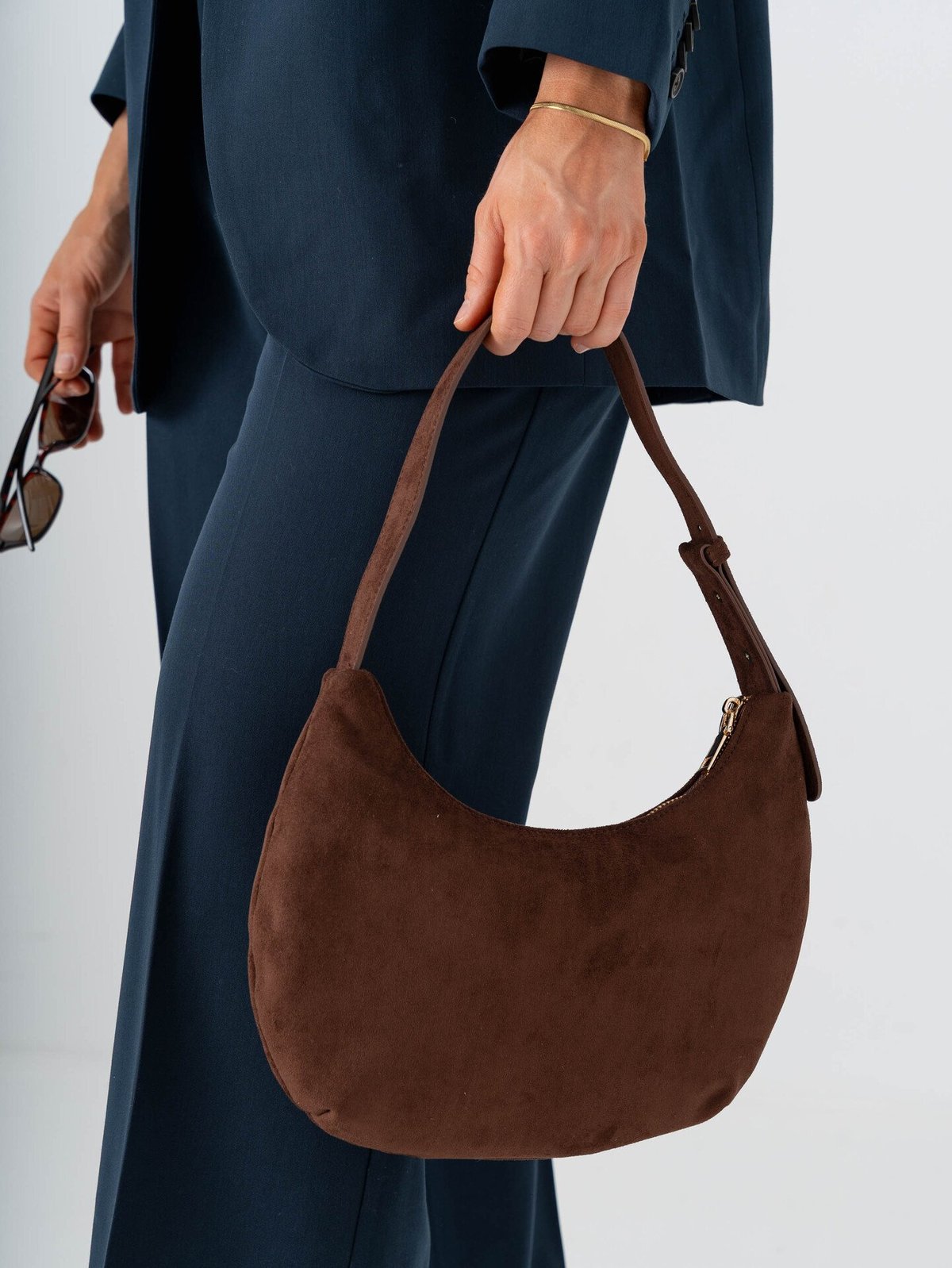 Roberto Rosso Noce Handbag Dark Brown