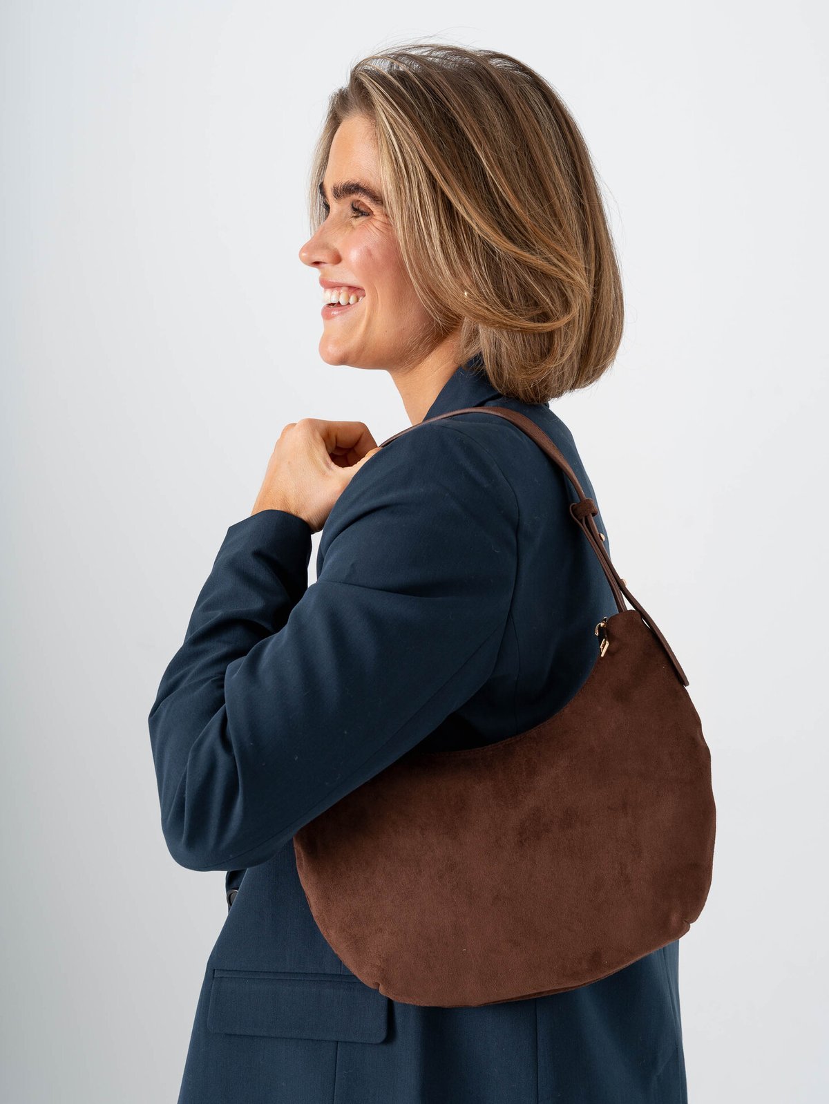 Roberto Rosso Noce Handbag Dark Brown