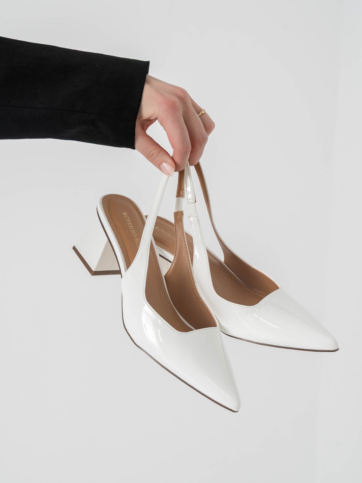 Roberto Rosso Pia Slingback White