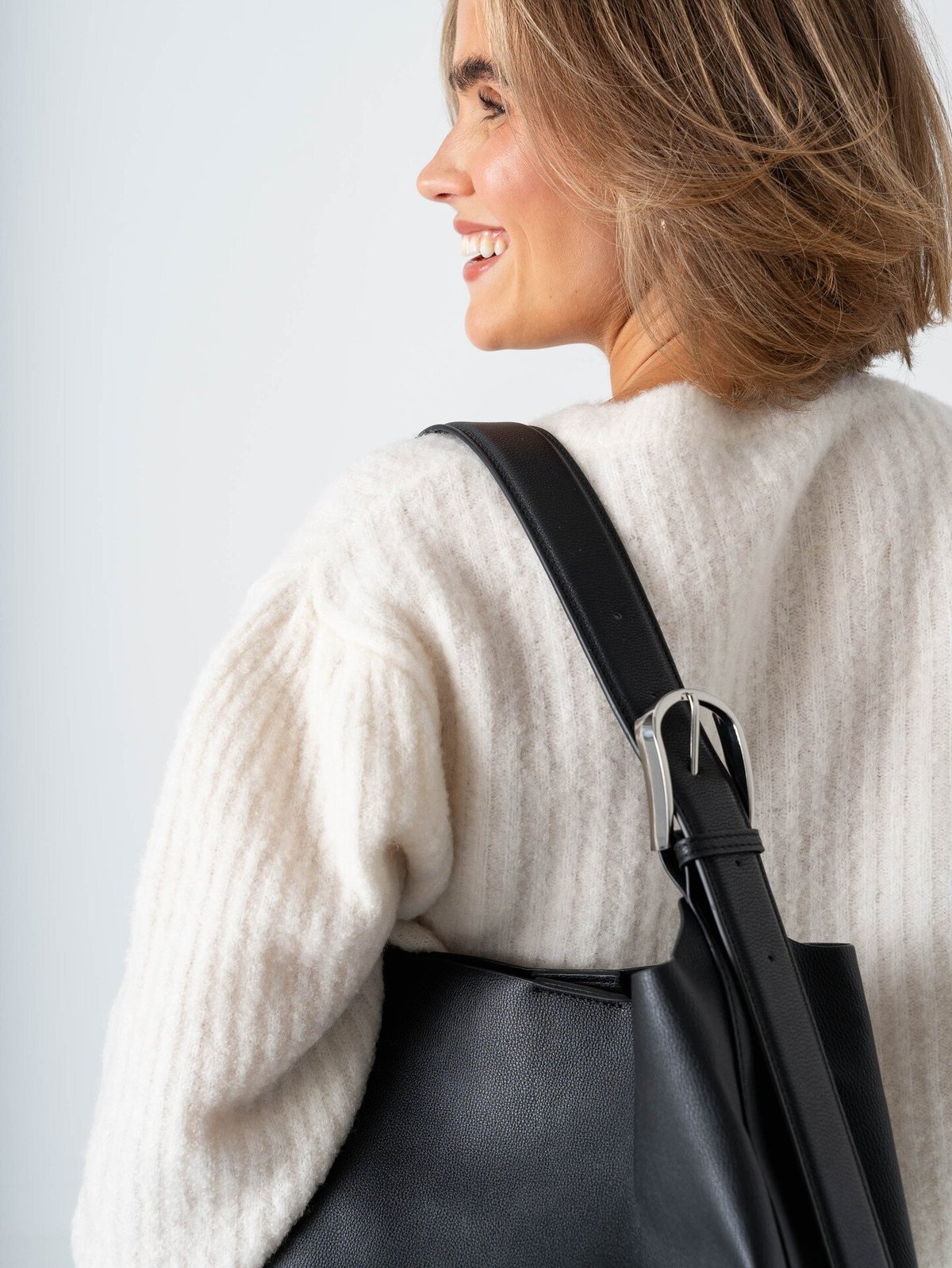 Roberto Rosso Sabbia Handbag L Black