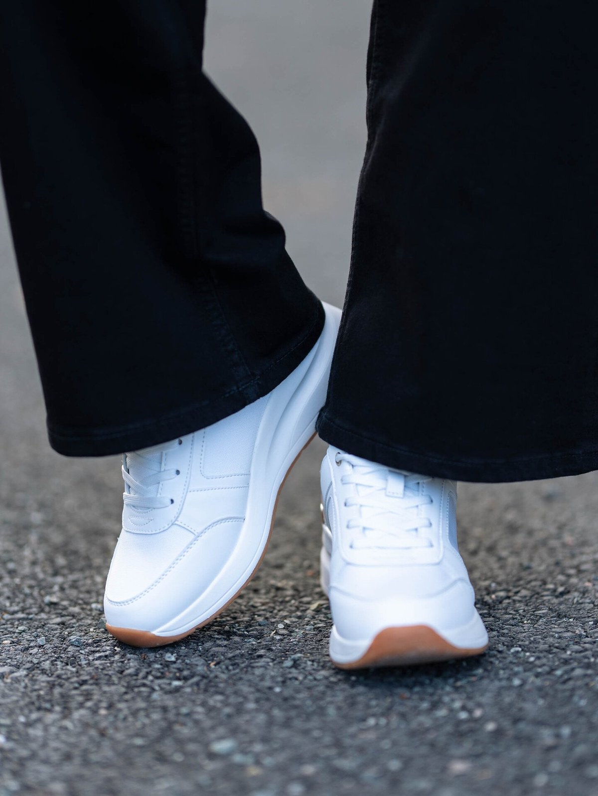 Roberto Rosso Sade Wedge Sneaker White