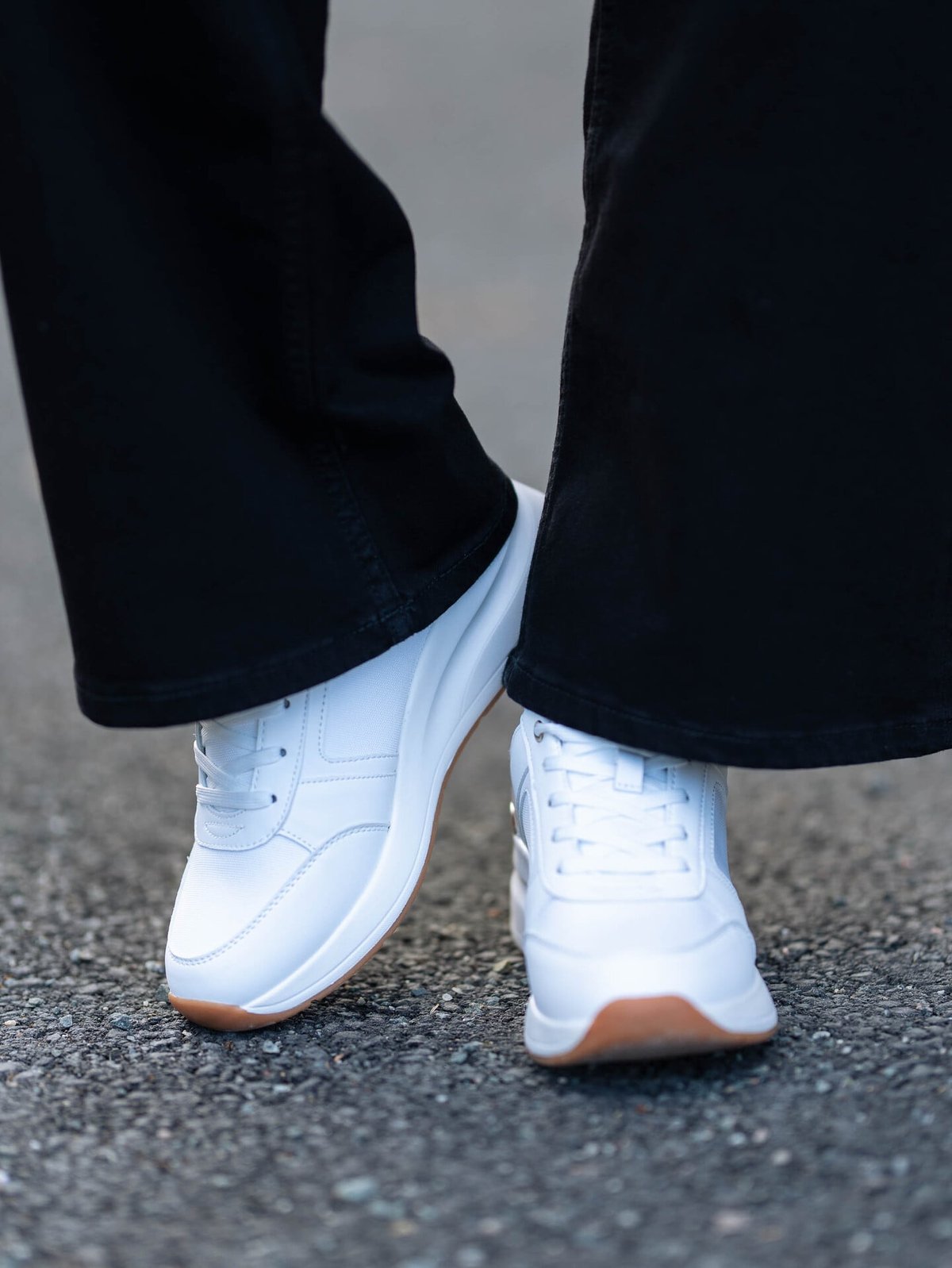 Roberto Rosso Sade Wedge Sneaker White
