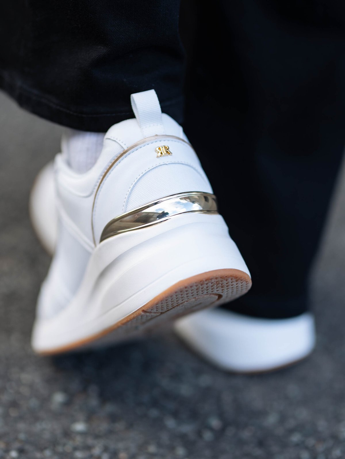 Roberto Rosso Sade Wedge Sneaker White