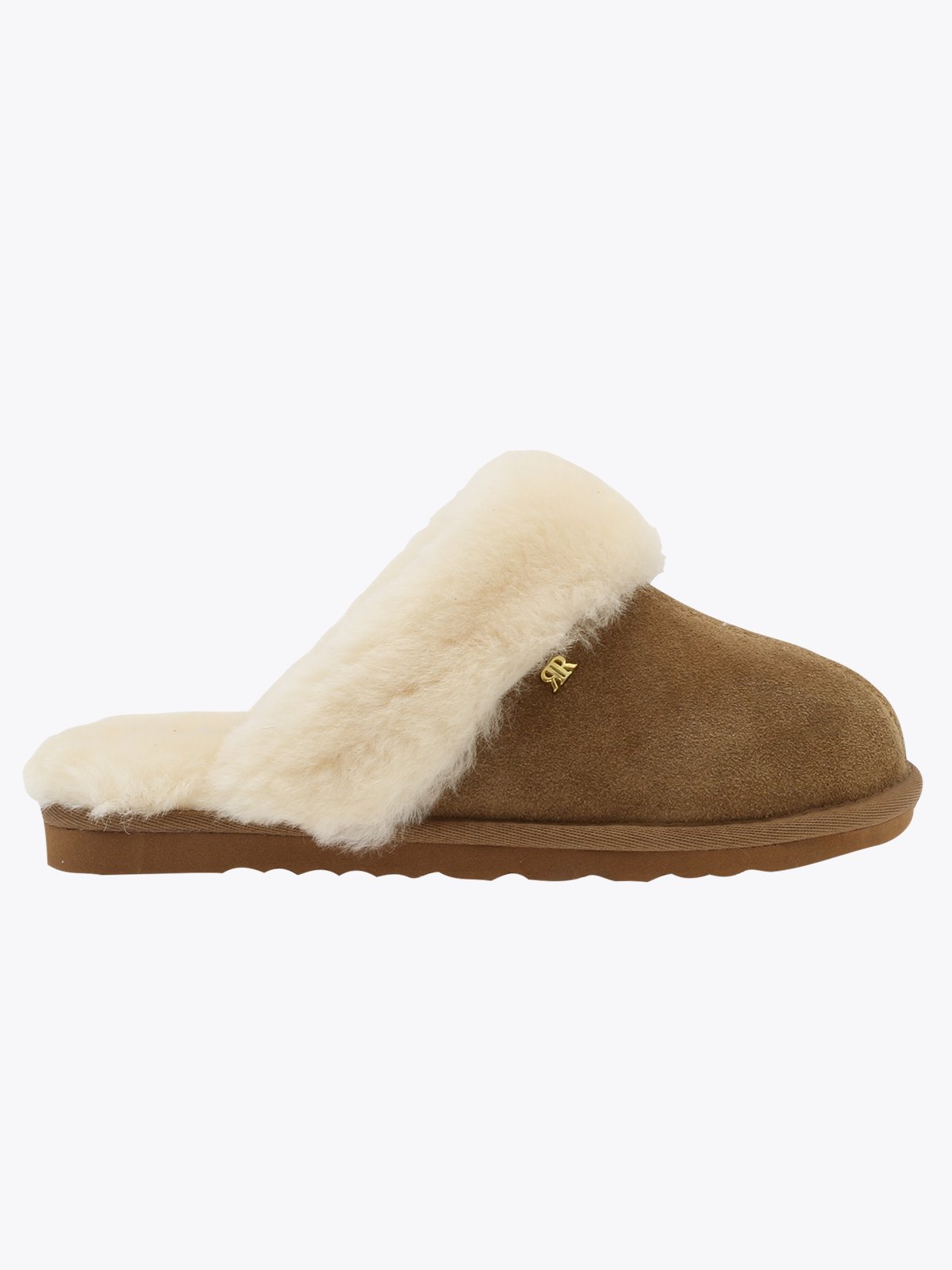 Roberto Rosso Sheepskin Slipper Brown