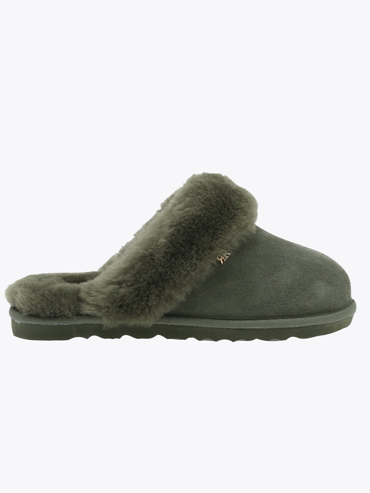 Roberto Rosso Sheepskin Slipper Green