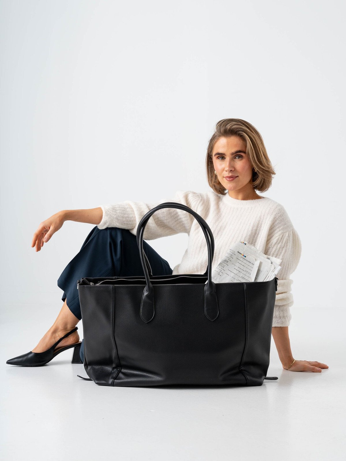 Roberto Rosso Tenza Weekend Bag Black