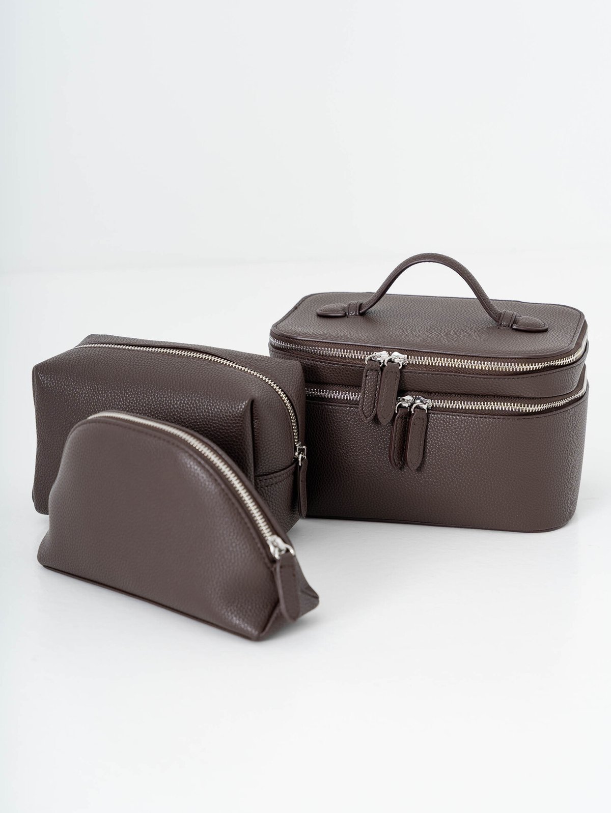 Roberto Rosso Terra Cosmetic Bag Dark Brown