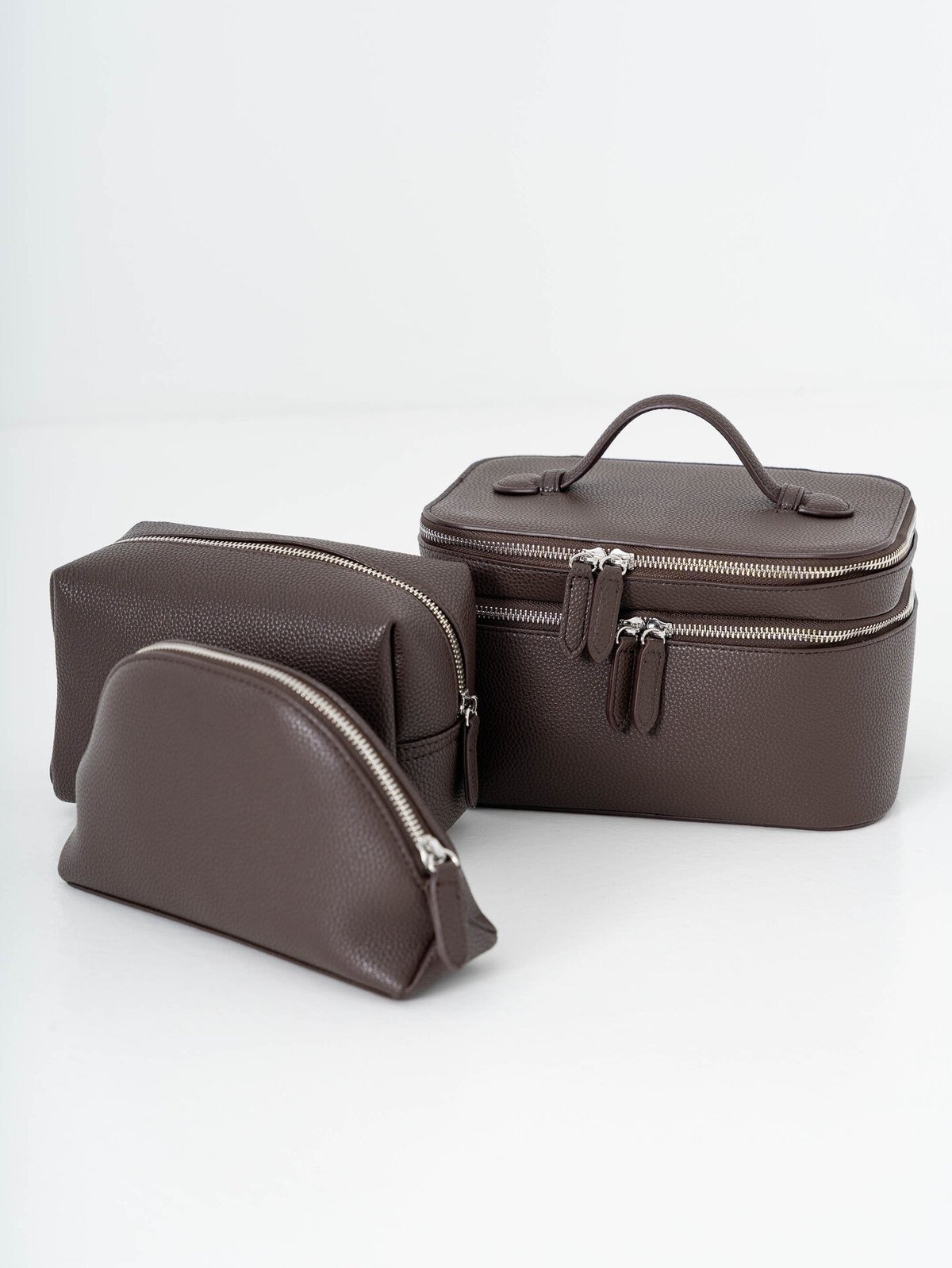 Roberto Rosso Terra Cosmetic Bag Dark Brown