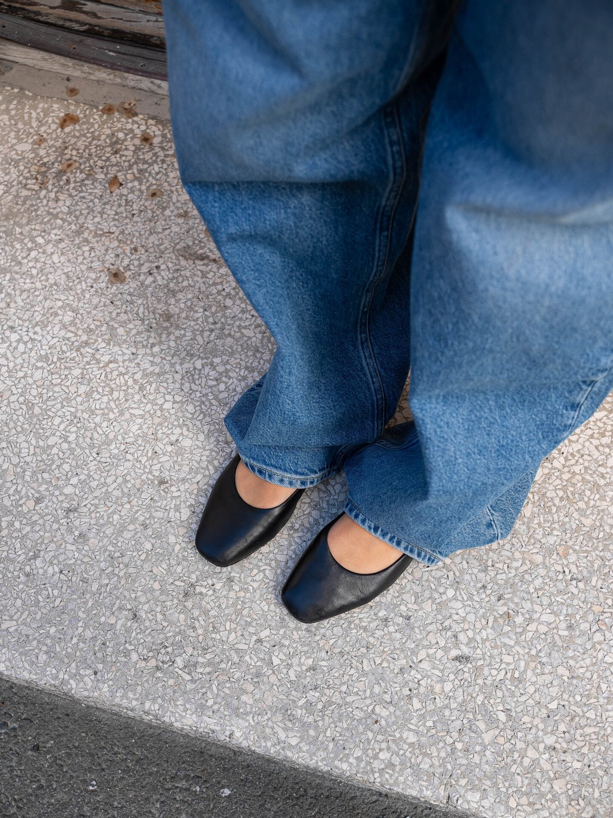 Roberto Rosso Trieste Ballerina Leather Black