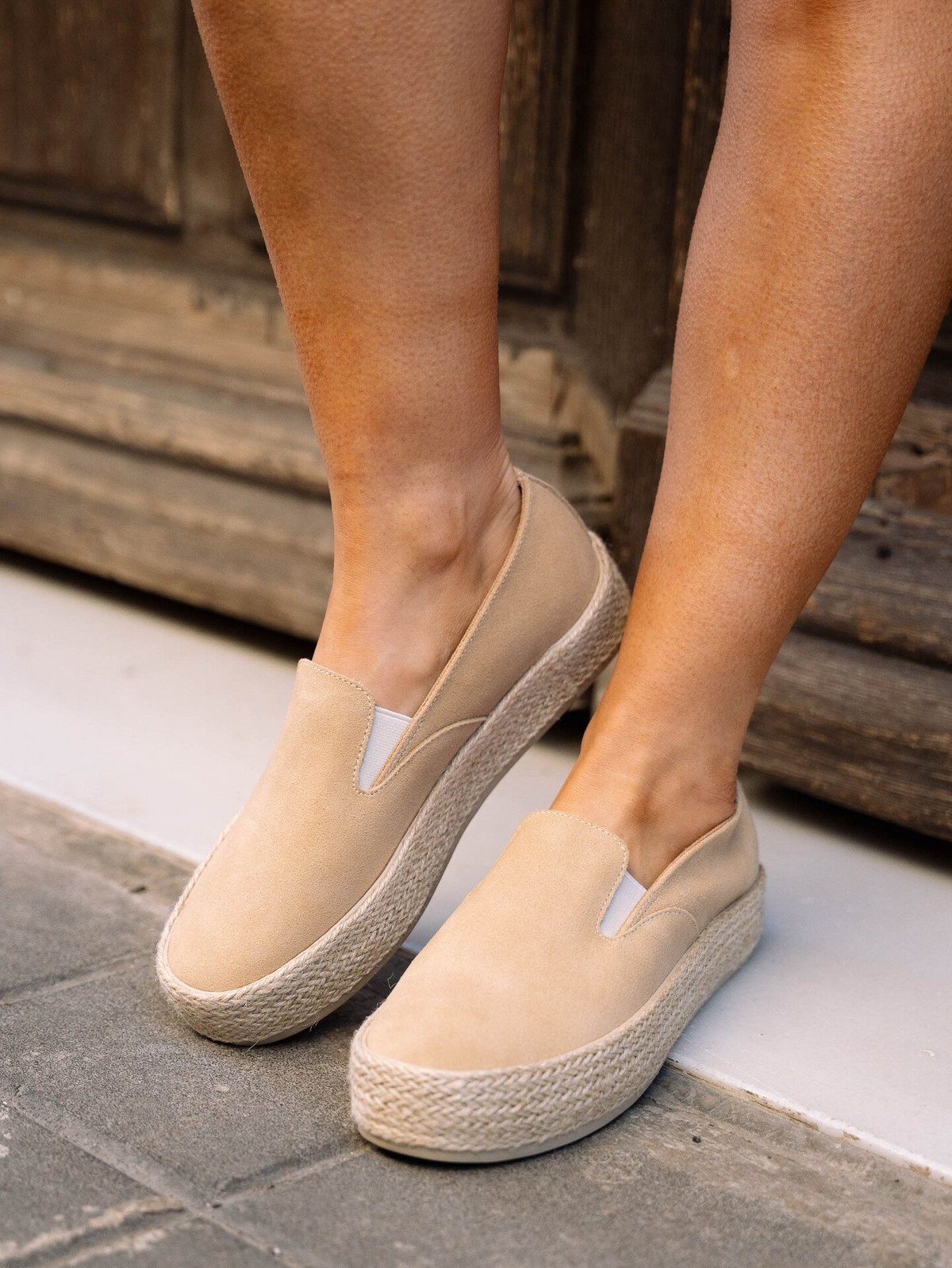 Roberto Rosso Vina Espedrille Loafer Light Brown