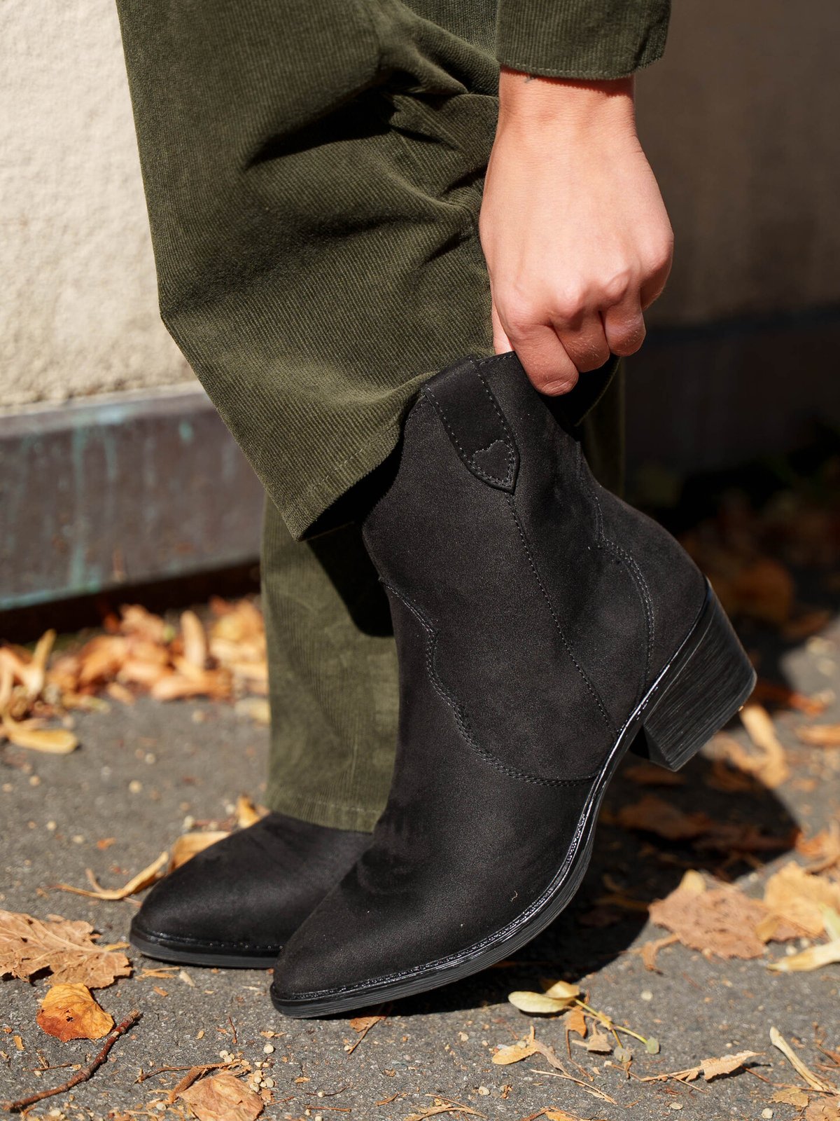 Roberto Rosso Western Boot Low Black
