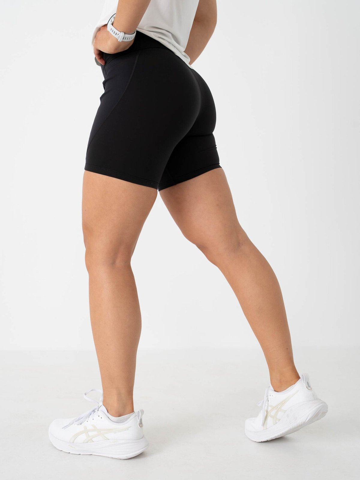 Reebok Lux High Rise Bike Shorts Black