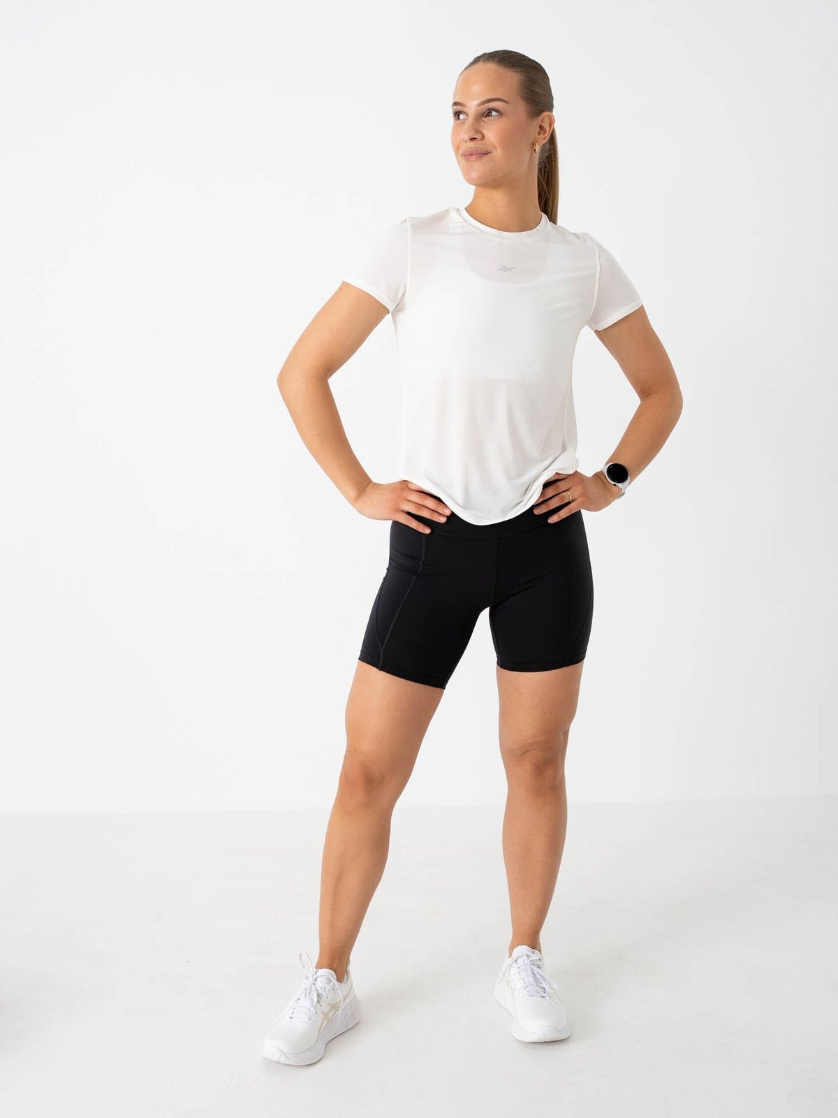 Reebok Lux High Rise Bike Shorts Black