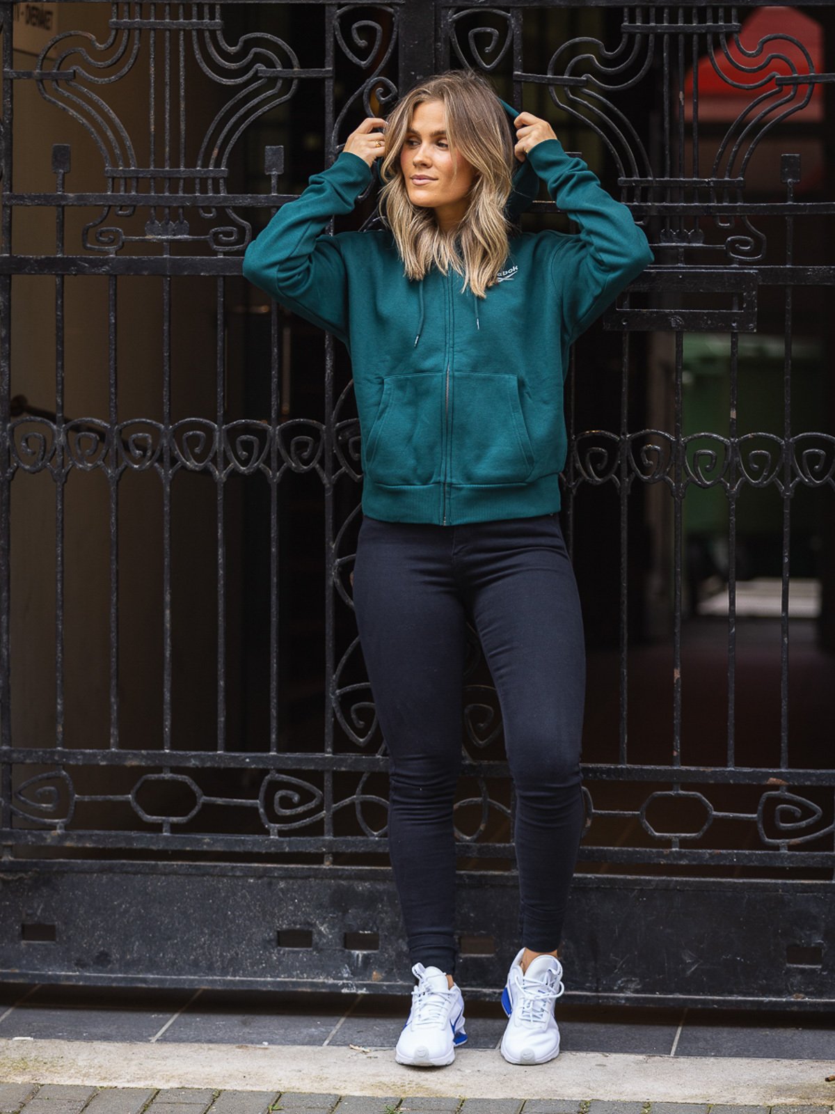 Reebok Reebok Identity EU Full Zip Hoodie Forest Green