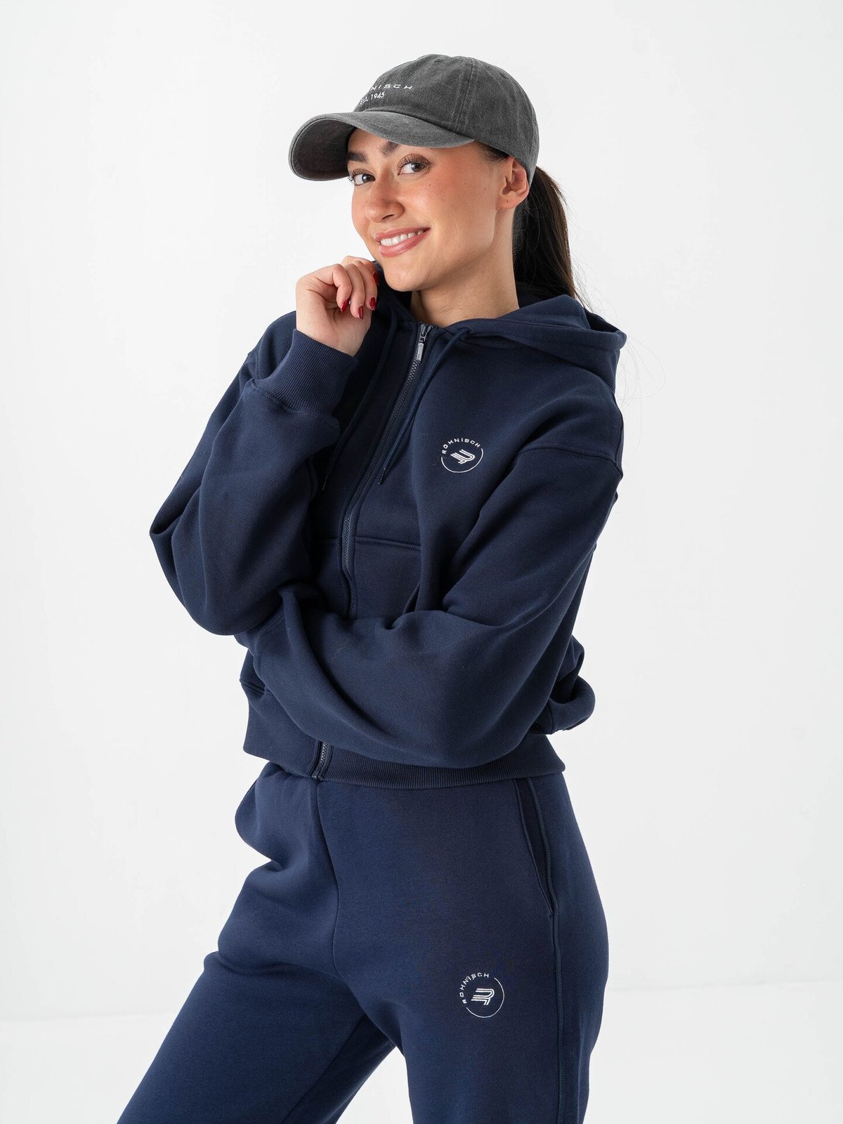 Röhnisch Base Sweat Full Zip Hoodie Indigo