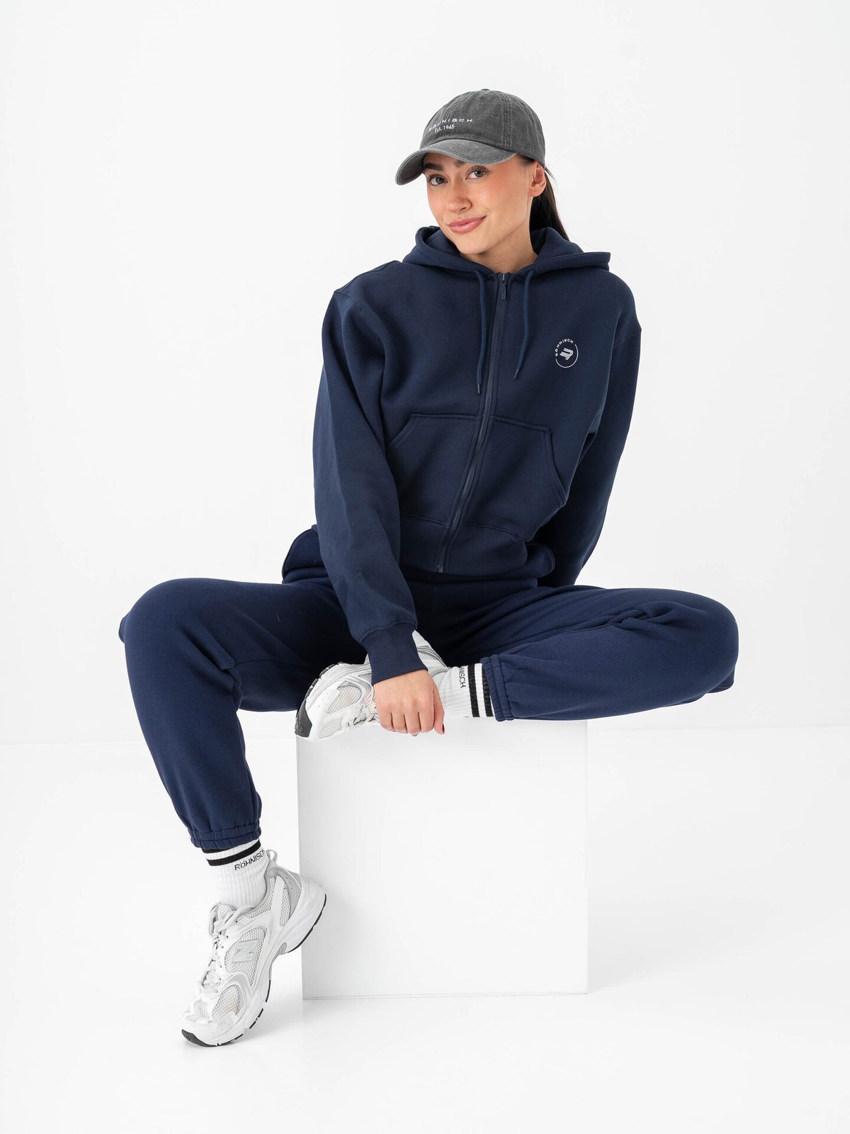 Röhnisch Base Sweat Full Zip Hoodie Indigo