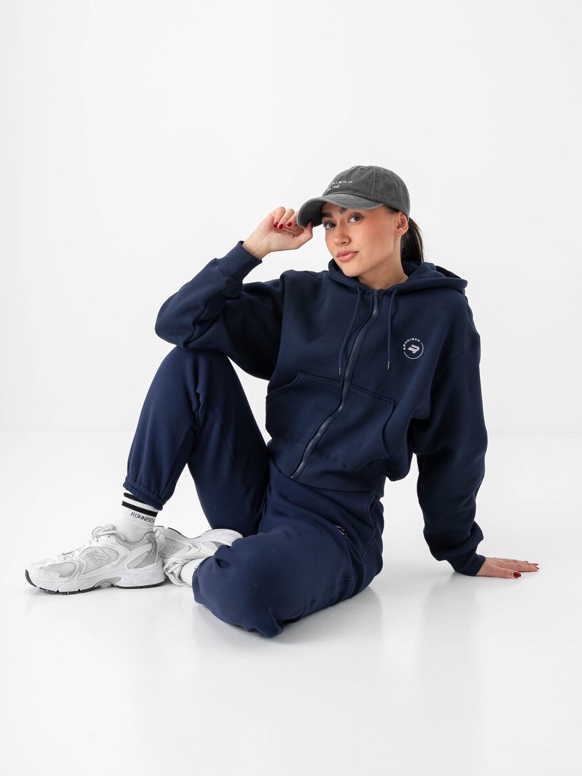 Röhnisch Base Sweat Full Zip Hoodie Indigo