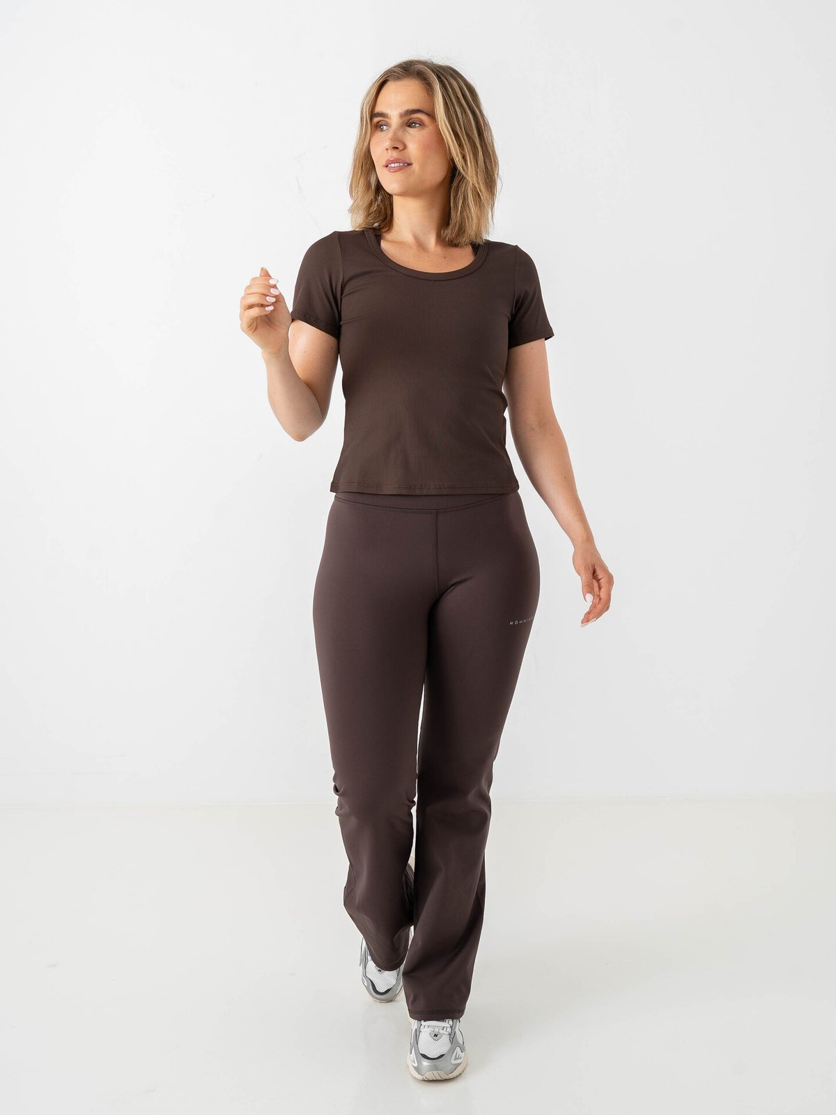 Röhnisch Rib Drymotion Tee Brun