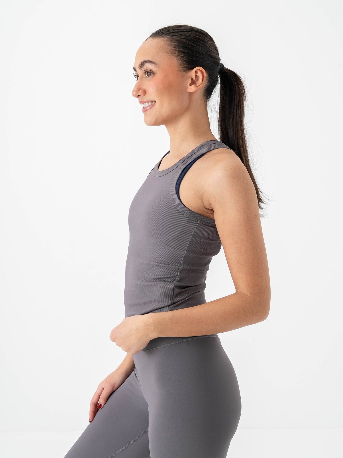 Röhnisch Rib Drymotion Singlet Smoky Lavendel