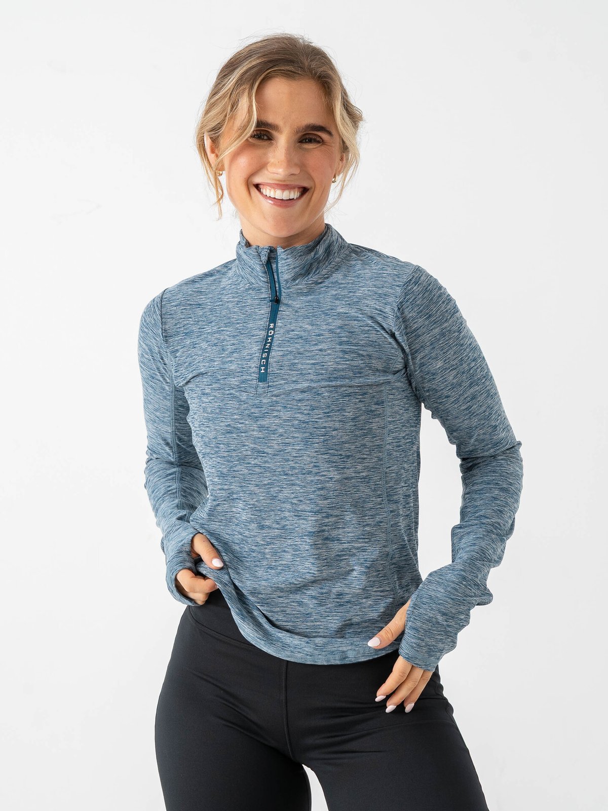 Röhnisch Midlayer Half Zip Blå